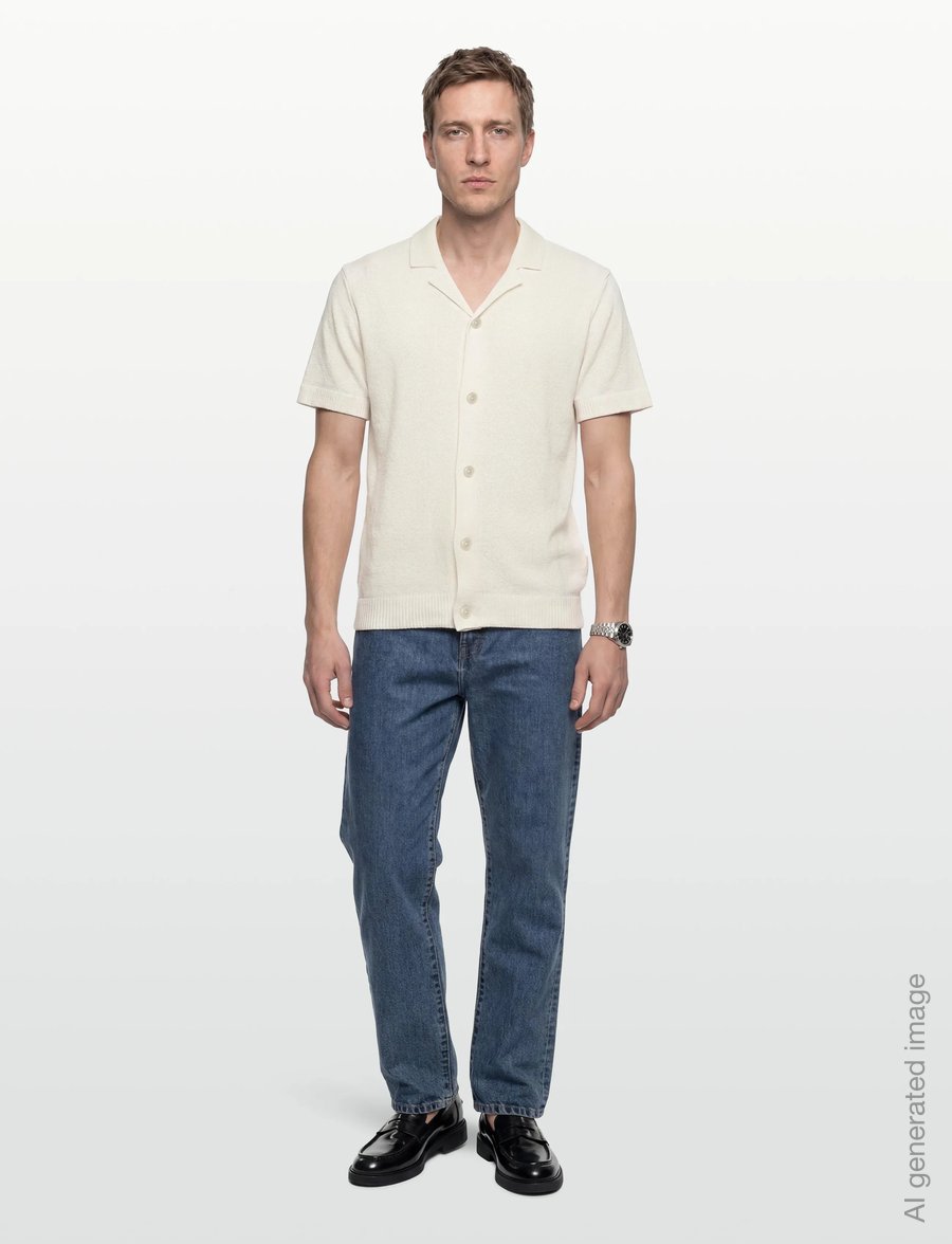 Casual Friday - CFLINDHOLM SS RESORT KNIT - polostrik - jet stream - 0