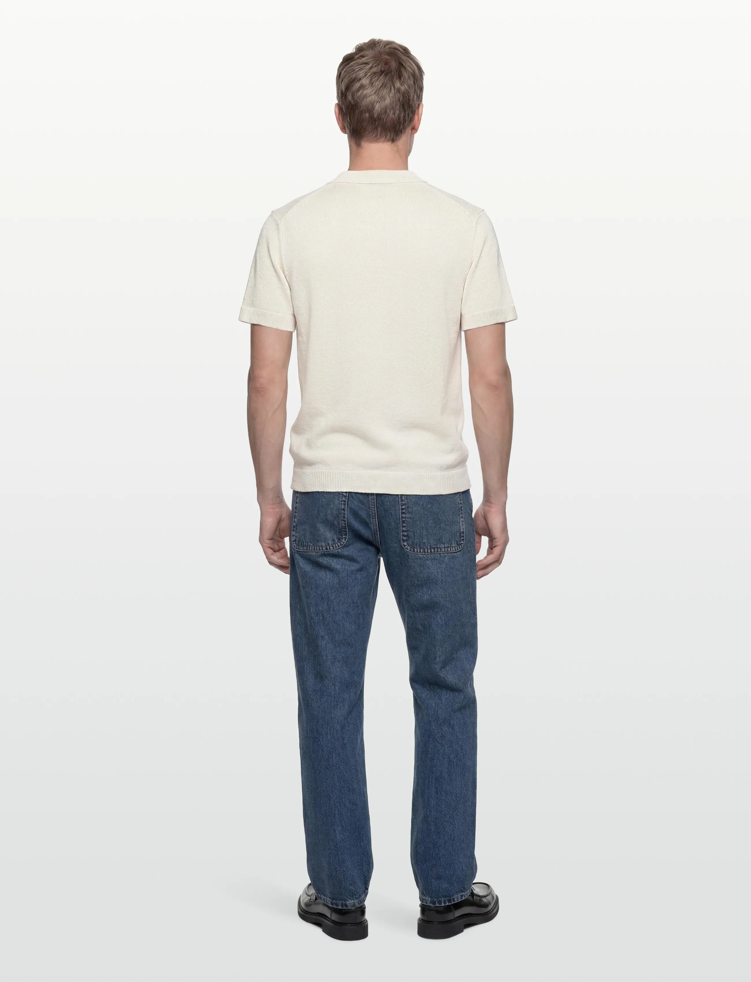 Casual Friday - CFLINDHOLM SS RESORT KNIT - kootud polosärgid - jet stream - 4