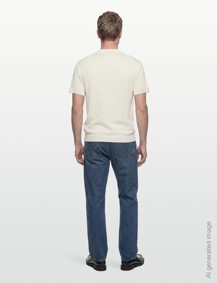 Casual Friday - CFLINDHOLM SS RESORT KNIT - polostrik - jet stream - 4