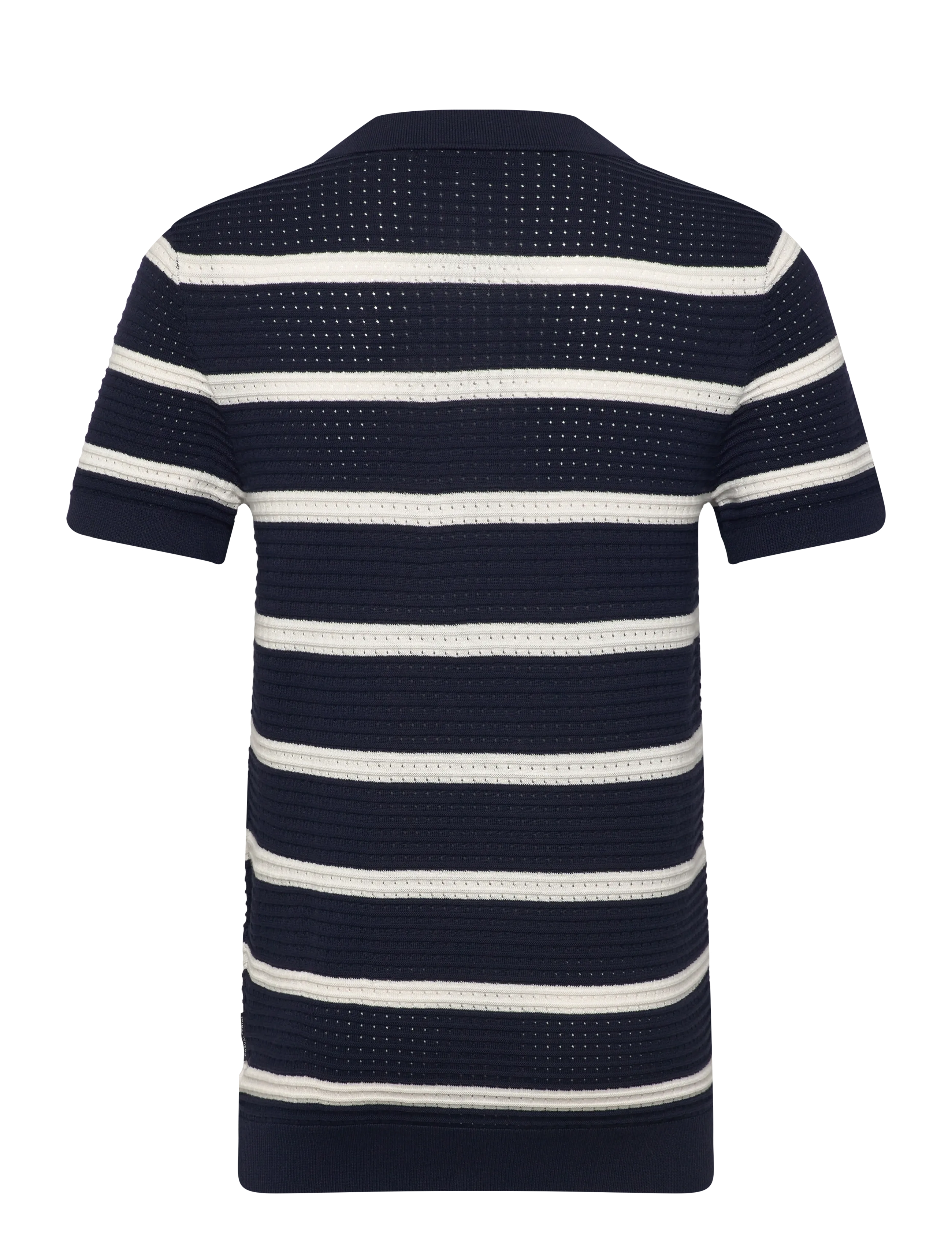 Casual Friday - CFDAHLIN SS STRIPED POLO KNIT - gestrickte polohemden - navy blazer - 2