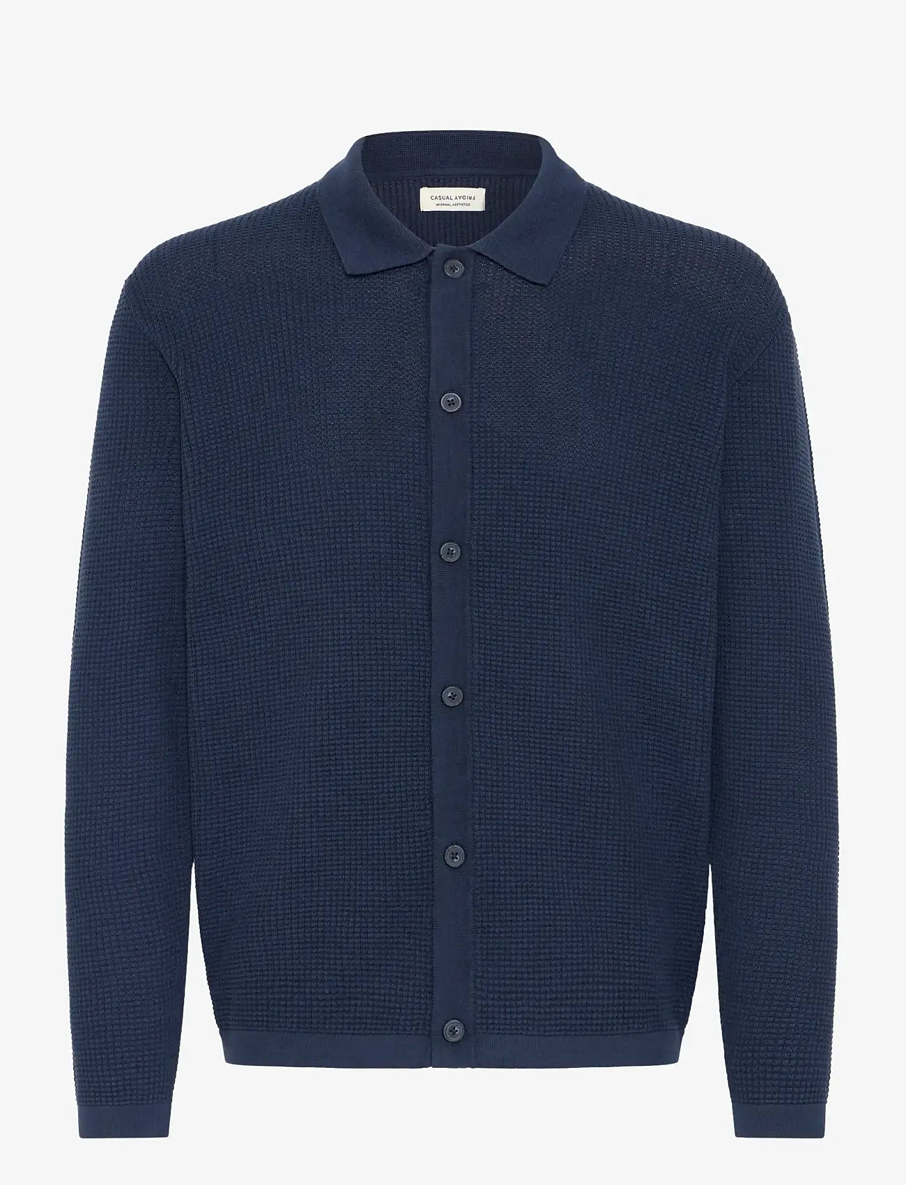 Casual Friday - CFSTENBERG LS CARDIGAN - laveste priser - navy blazer - 1