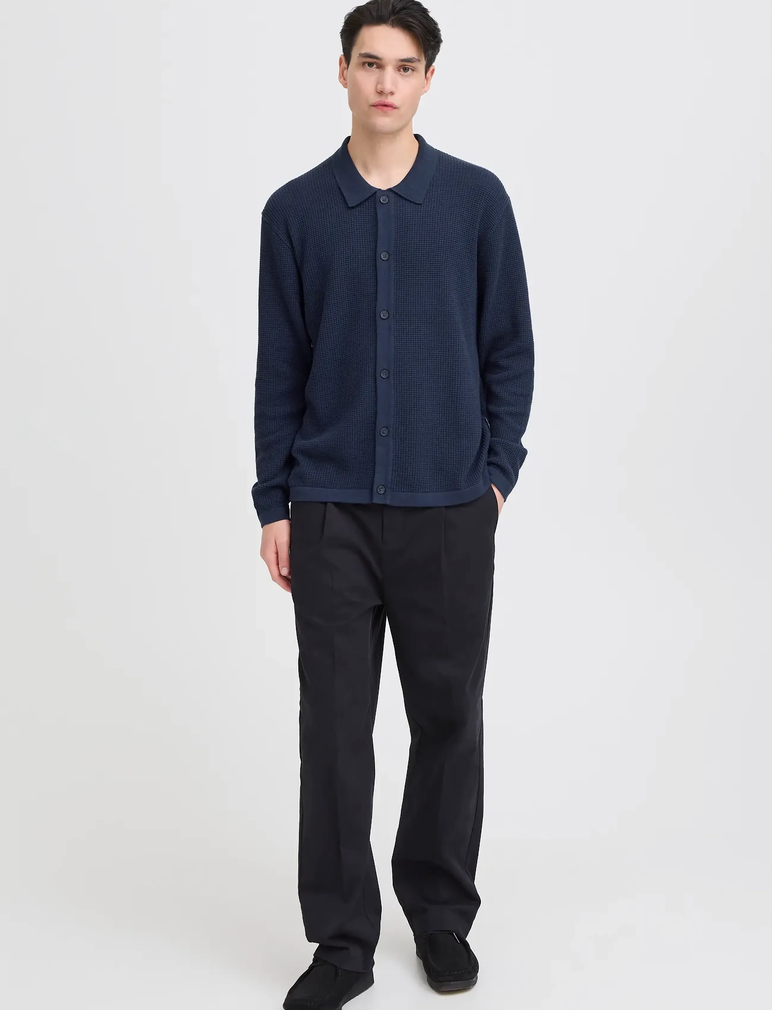 Casual Friday CFSTENBERG LS CARDIGAN - Looks for less - NAVY BLAZER / navy