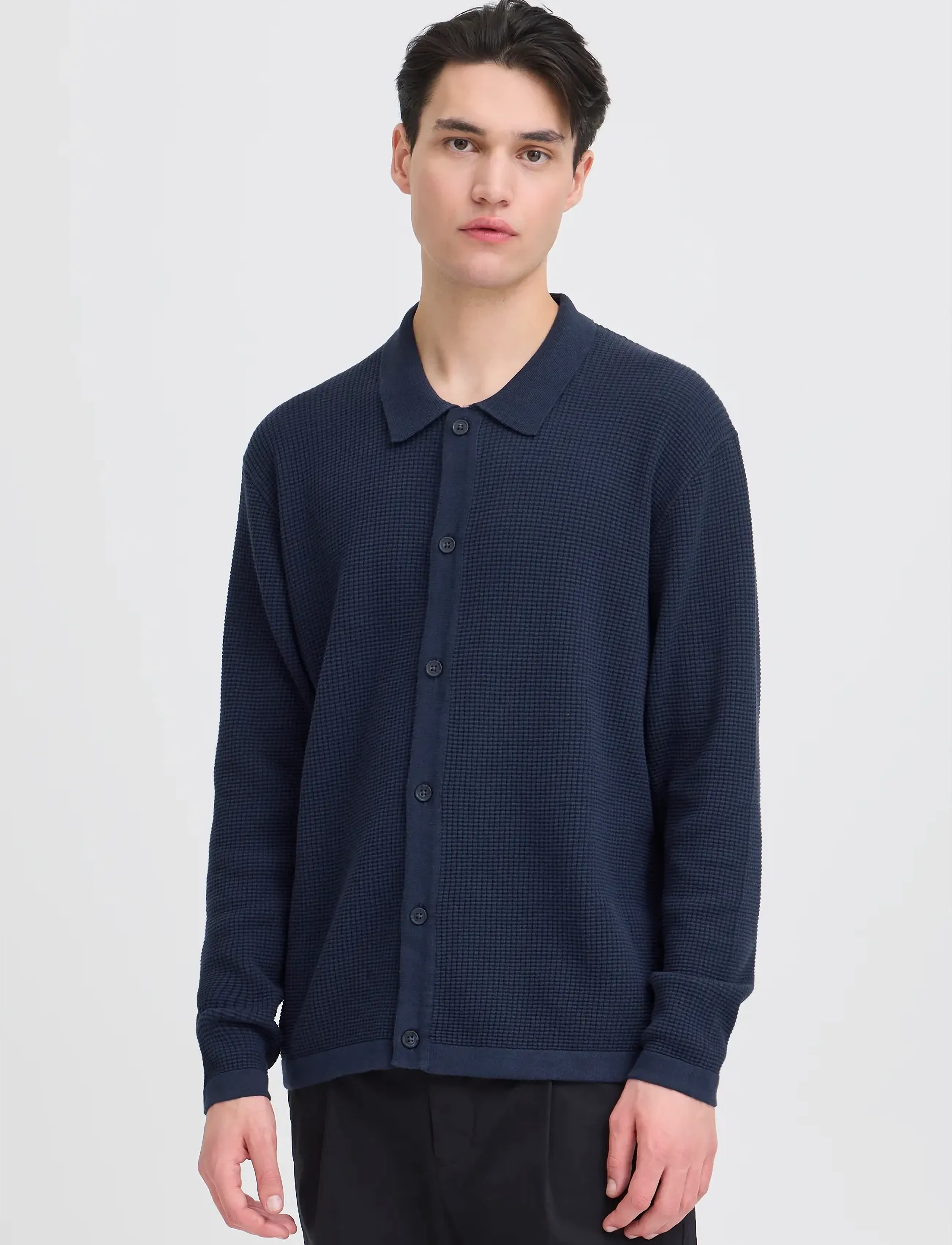 Casual Friday - CFSTENBERG LS CARDIGAN - cardigans - navy blazer - 3