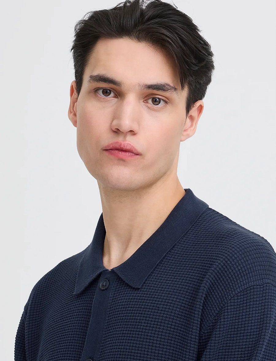 Casual Friday - CFSTENBERG LS CARDIGAN - strickjacken - navy blazer - 5