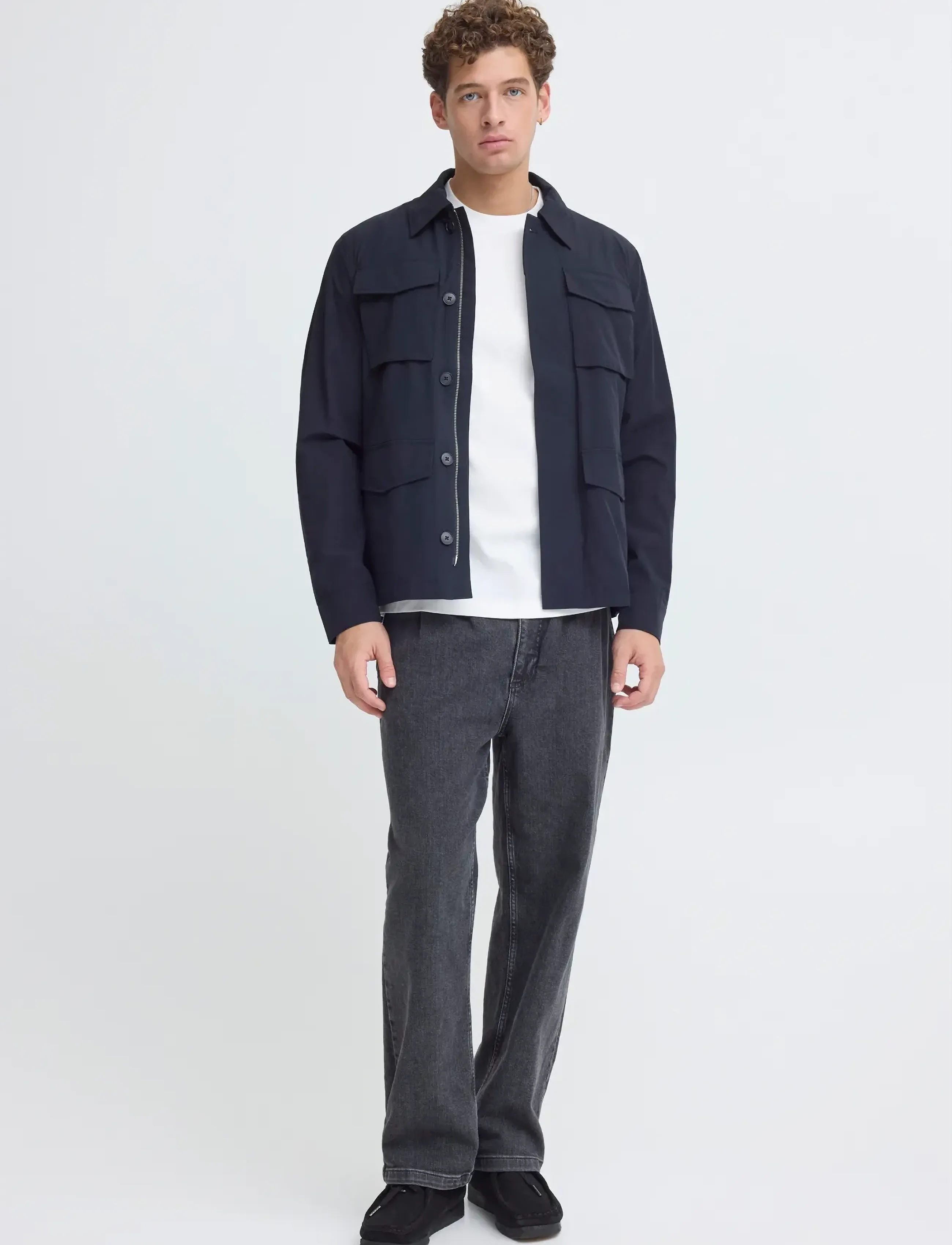 Casual Friday CFEIDE M65 JACKET - Vindjakker - DARK NAVY / navy
