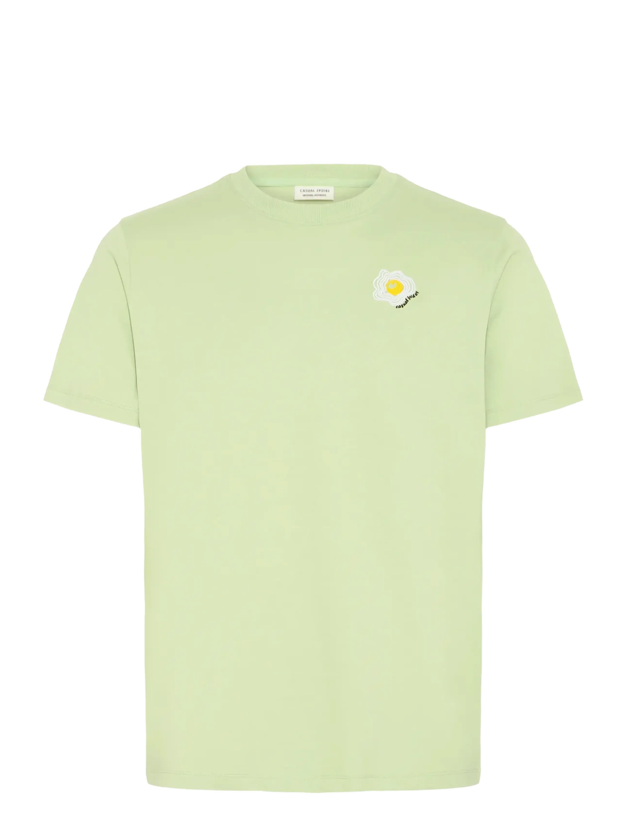 Casual Friday CFBLOM 0255 TEE WITH EMB - Kollektionen - SWAMP / green