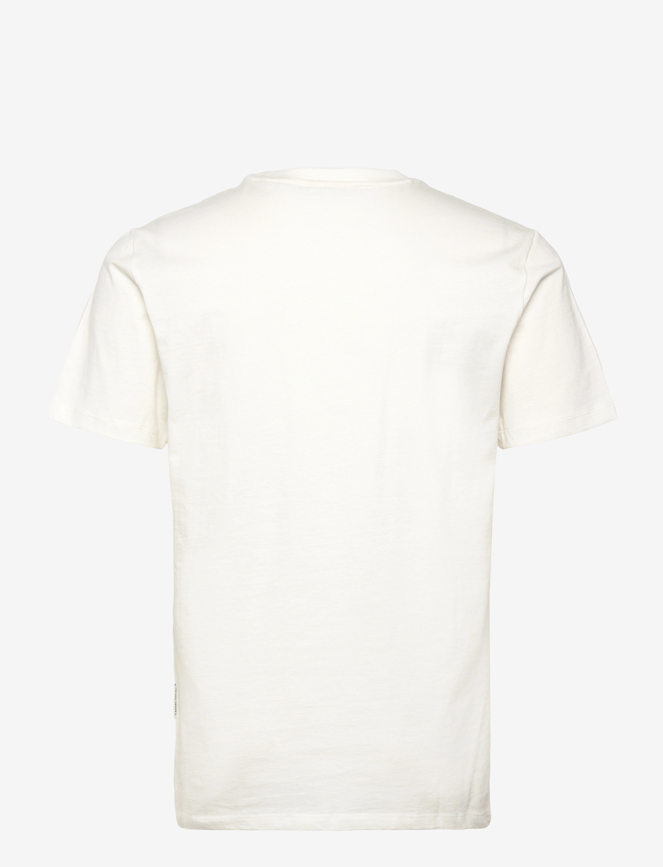 Casual Friday - CFLINDER 0255 TEE WITH EMB. - kortärmade t-shirts - snow white - 2