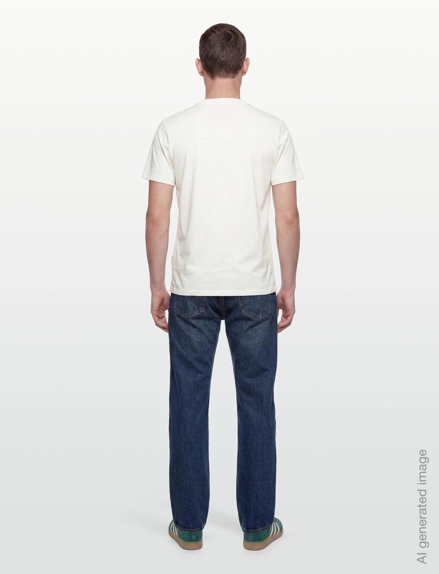 Casual Friday - CFLINDER 0255 TEE WITH EMB. - lühikeste varrukatega t-särgid - snow white - 4