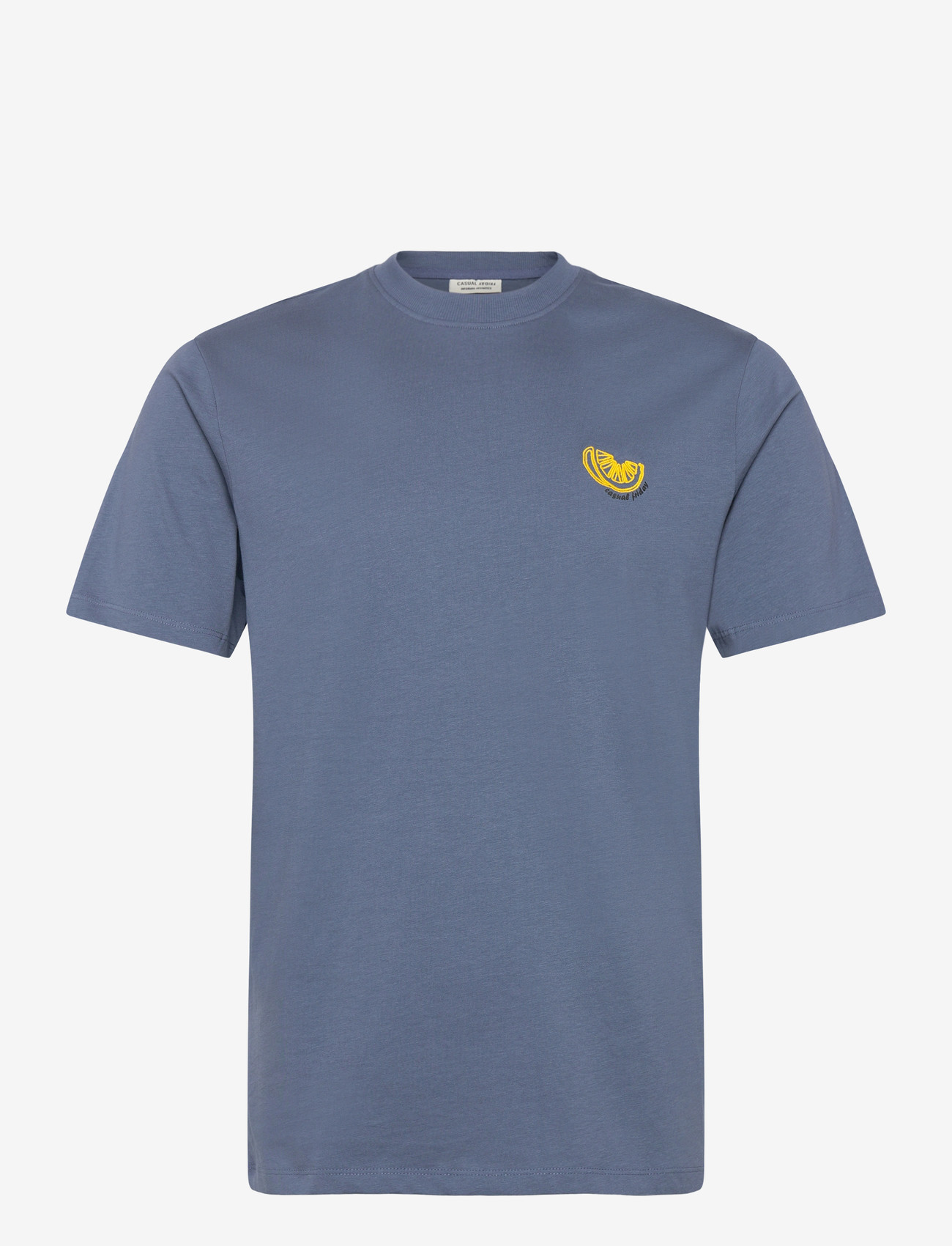 Casual Friday - CFSUNDIN 0255 TEE WITH EMB. - kurzärmelig - bering sea - 1