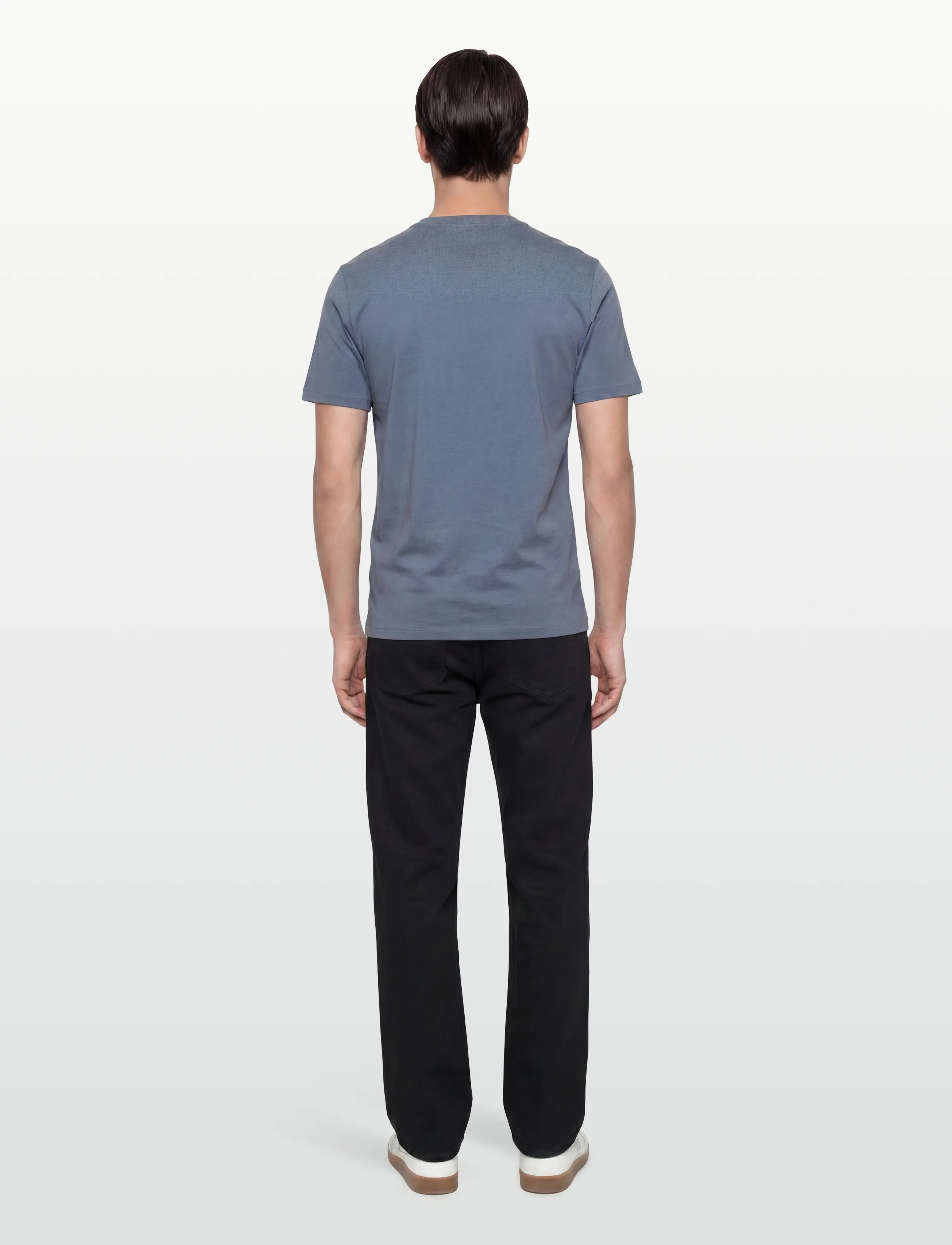 Casual Friday - CFSUNDIN 0255 TEE WITH EMB. - short-sleeved t-shirts - bering sea - 4