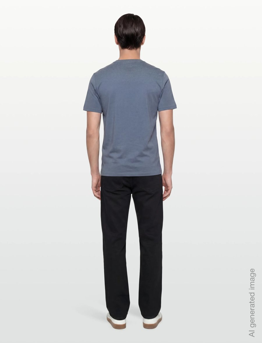 Casual Friday - CFSUNDIN 0255 TEE WITH EMB. - kortærmede t-shirts - bering sea - 4