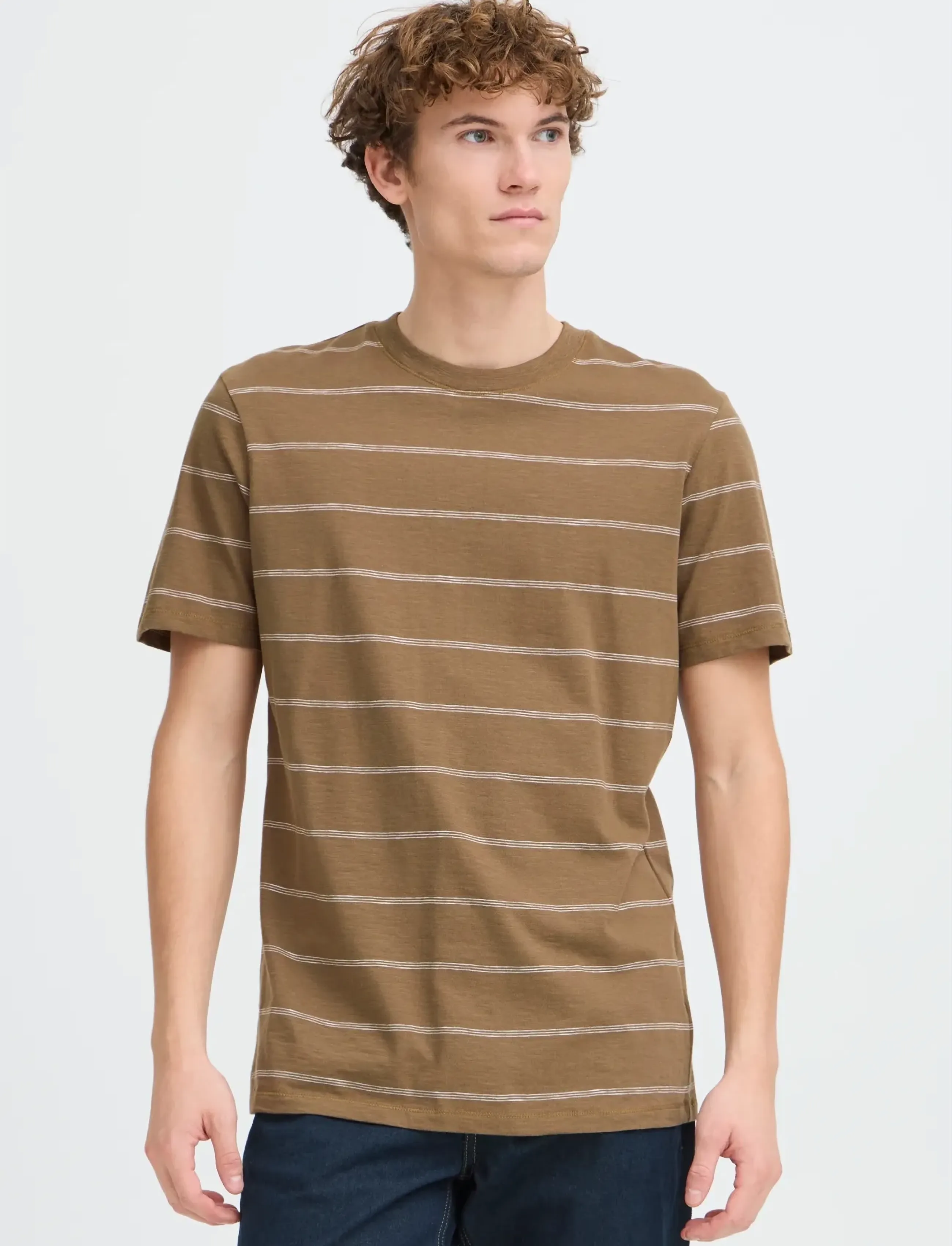 Casual Friday - CFLIE 0256 STRIPED SLUB TEE - kurzärmelig - cub - 3