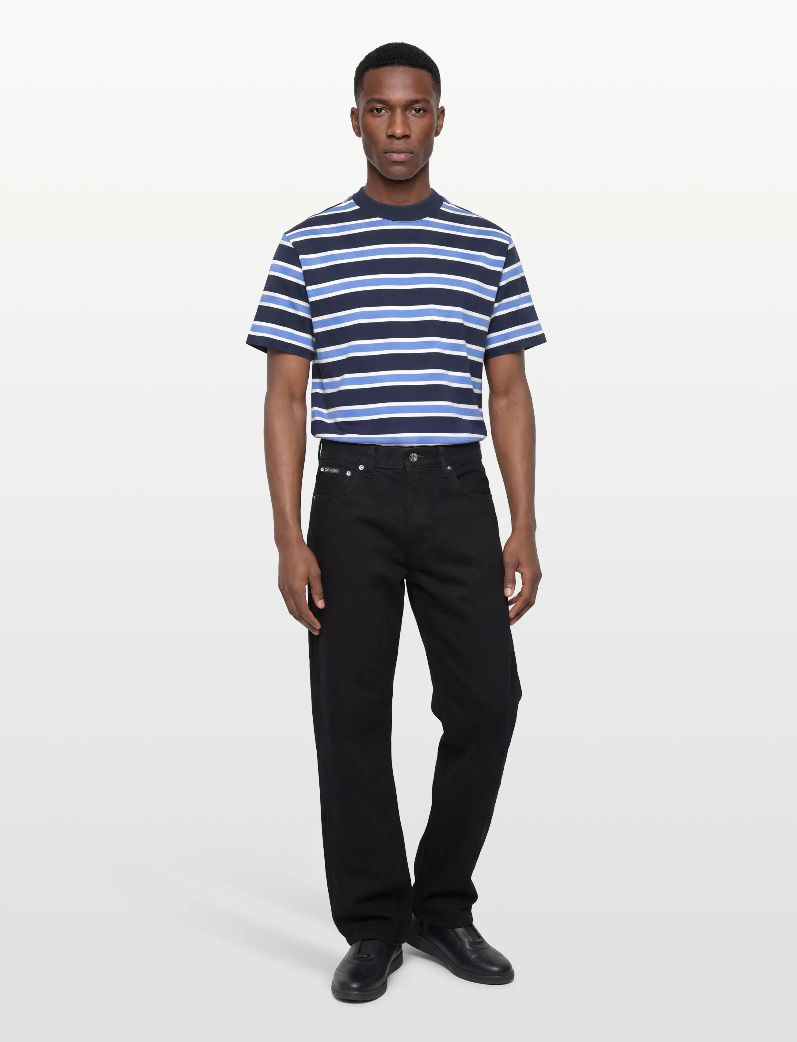 Casual Friday Cfmoberg 0255 Relaxed Tee, M, Navy, T-Shirts > Kortærmede, Herre