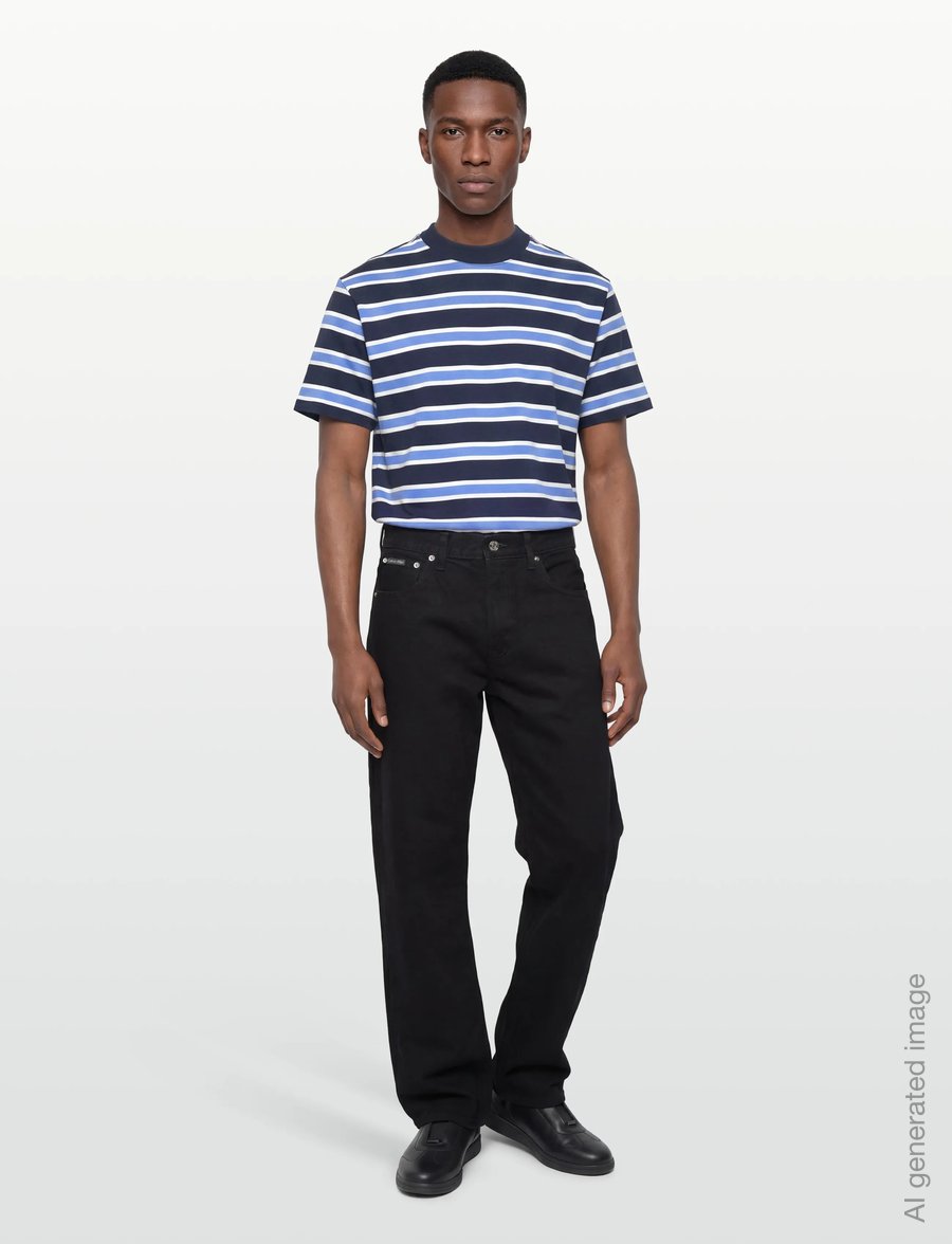 Casual Friday - CFMOBERG 0255 RELAXED TEE - short-sleeved t-shirts - navy blazer - 0