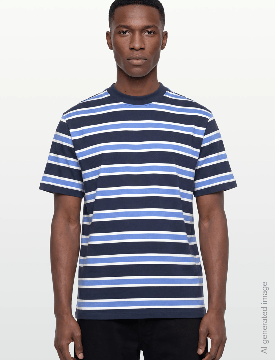Casual Friday - CFMOBERG 0255 RELAXED TEE - short-sleeved t-shirts - navy blazer - 3