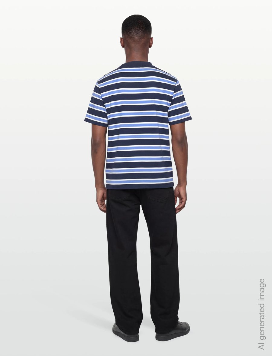 Casual Friday - CFMOBERG 0255 RELAXED TEE - short-sleeved t-shirts - navy blazer - 4