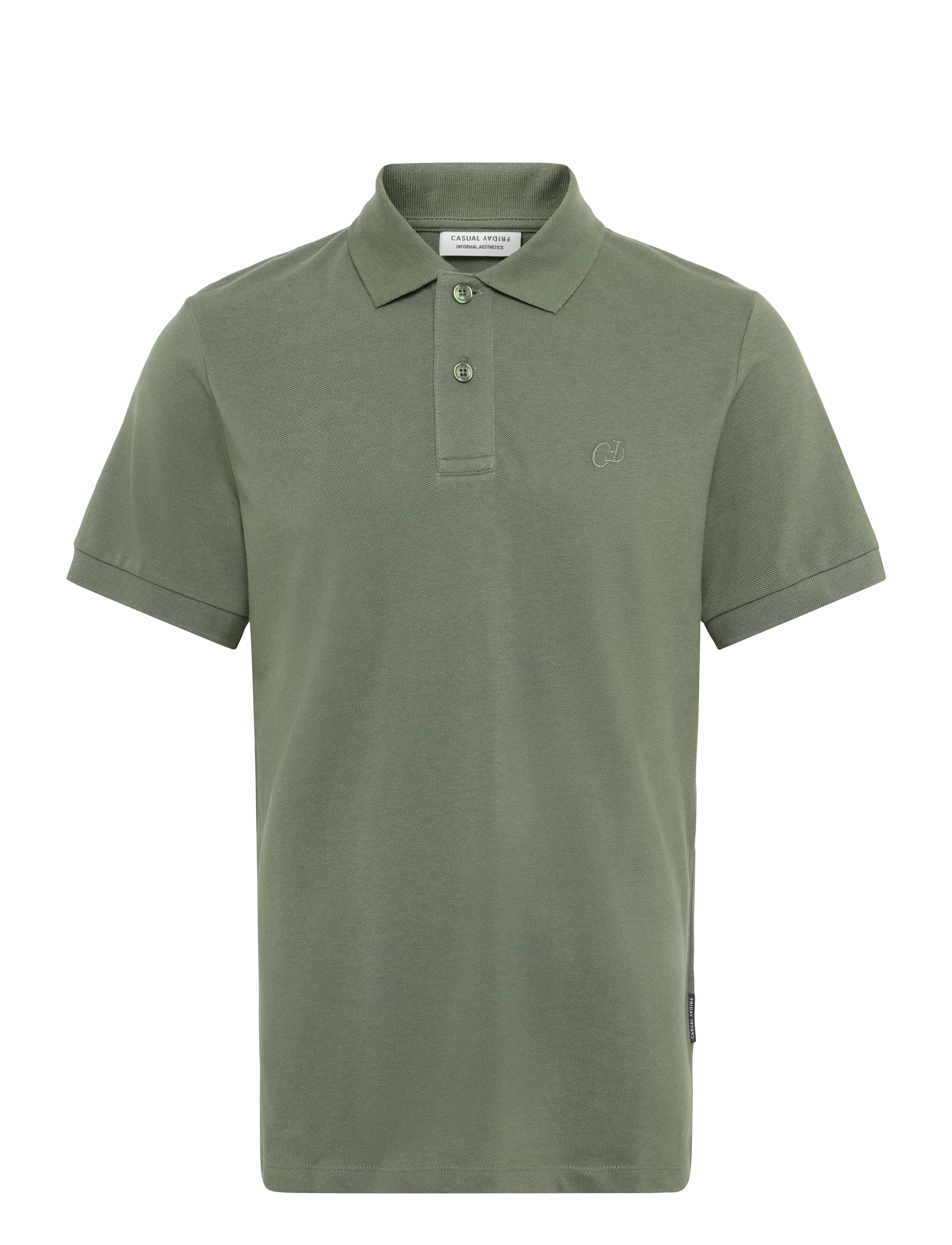 Casual Friday CFSOLHEIM 0257 POLO PIQUE - Polosärgid - BEETLE / khaki/green
