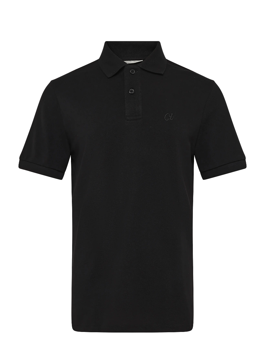 Casual Friday - CFSOLHEIM 0257 POLO PIQUE - kurzärmelig - black beauty - 0