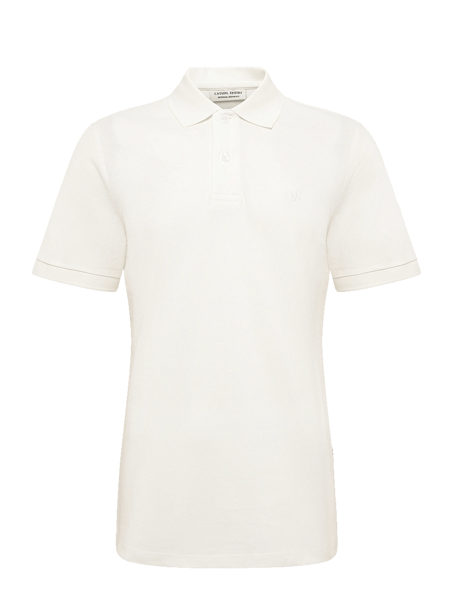 Casual Friday - CFSOLHEIM 0257 POLO PIQUE - cloud dancer - 0