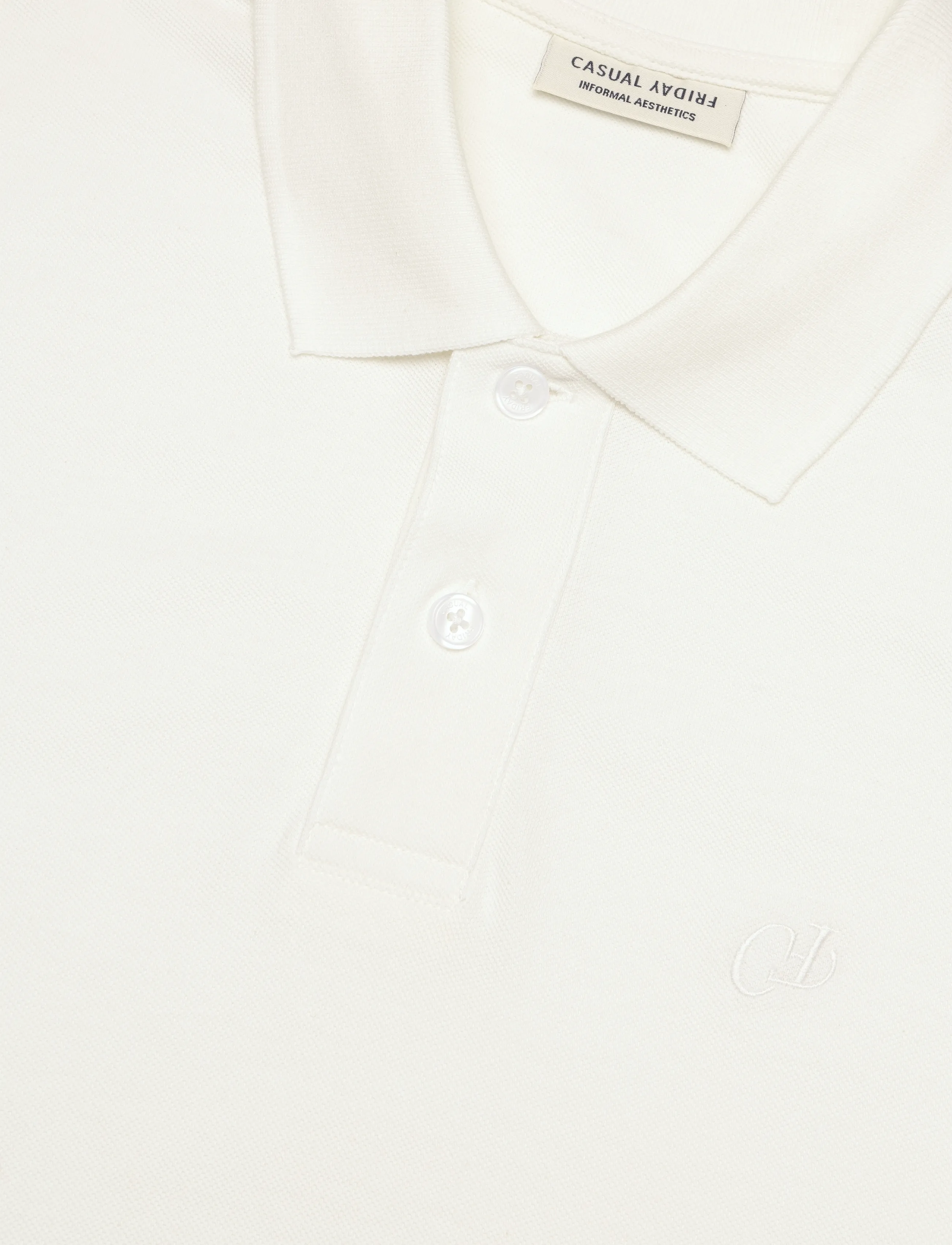 Casual Friday - CFSOLHEIM 0257 POLO PIQUE - cloud dancer - 2