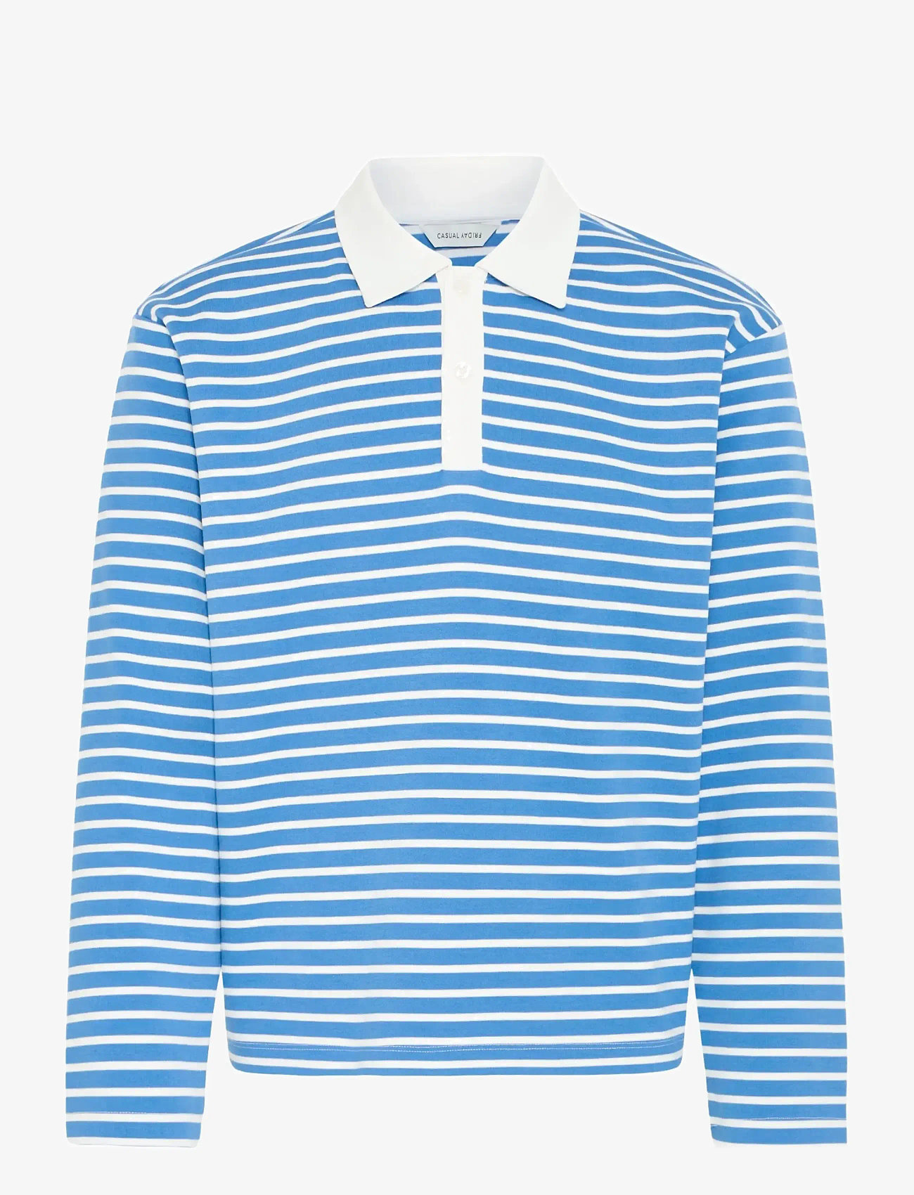 Casual Friday - CFPERSSON RELAXED POLO SWEAT - långärmade pikéer - ultramarine - 1