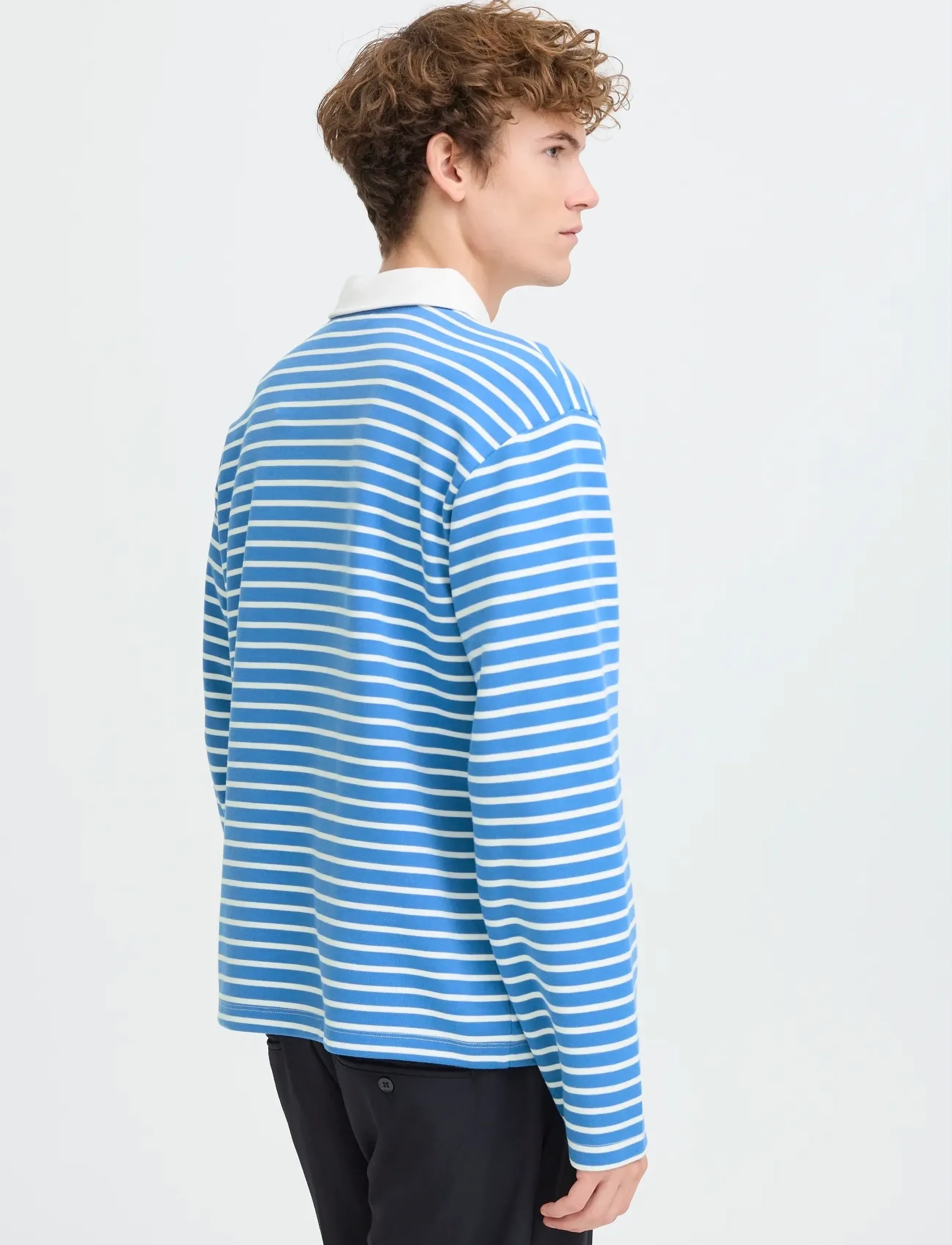 Casual Friday - CFPERSSON RELAXED POLO SWEAT - langærmede poloer - ultramarine - 4
