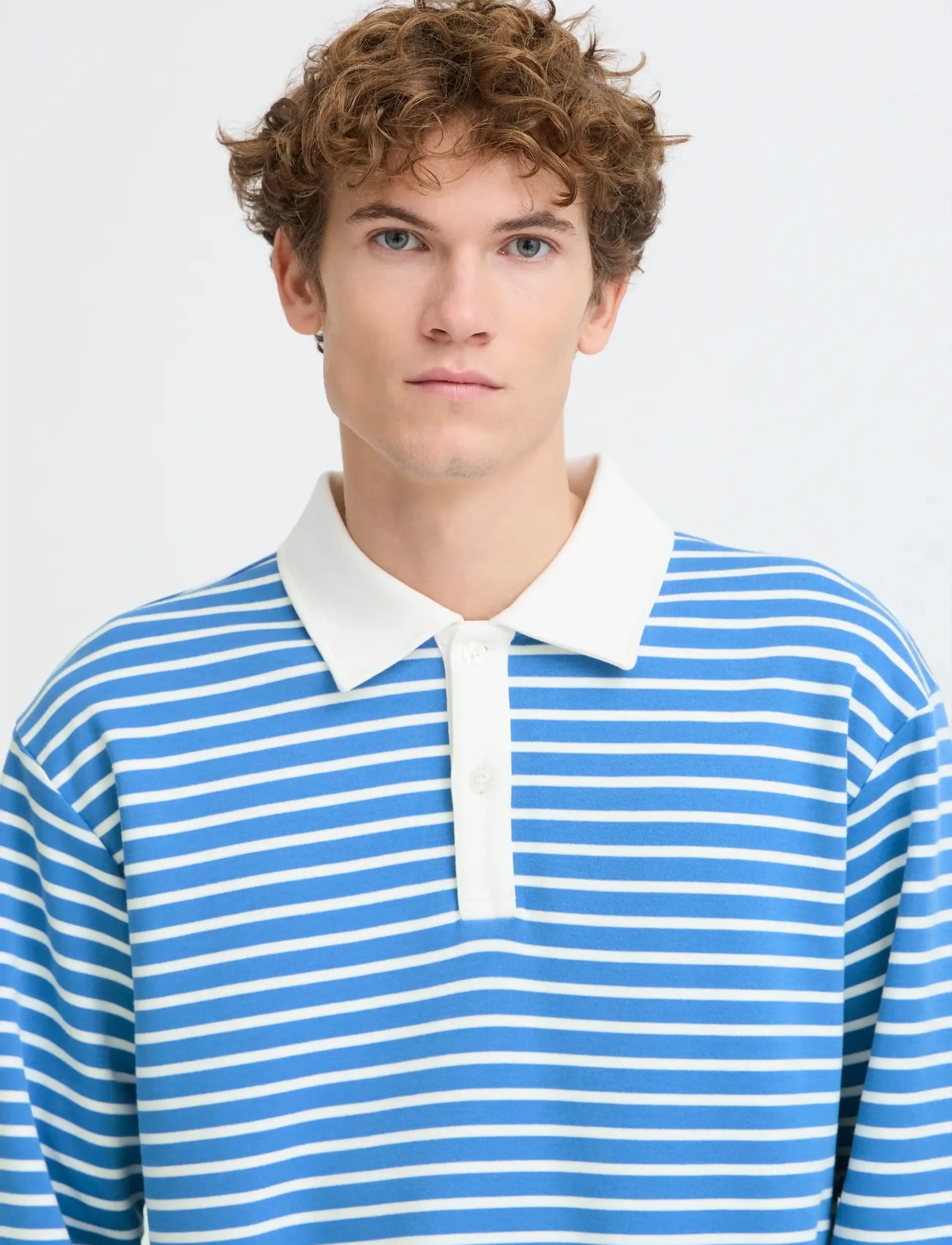Casual Friday - CFPERSSON RELAXED POLO SWEAT - langærmede poloer - ultramarine - 5