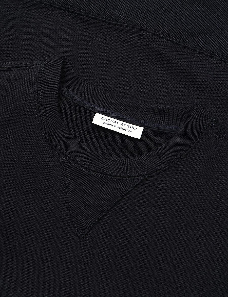 Casual Friday - CFPERSSON 0261 CREW NECK SWEAT - kollektioner - dark navy - 2