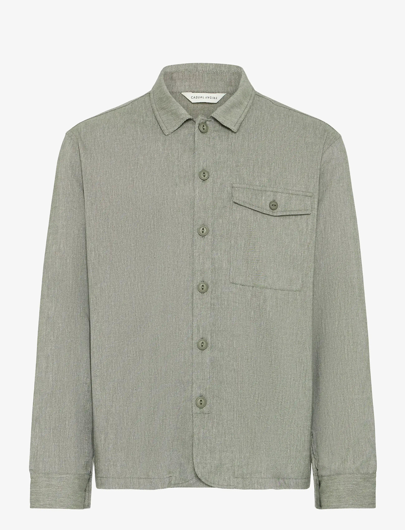 Casual Friday - CFBRO 0262 LINEN MIX OVERSHIRT - kollektionen - beetle - 0