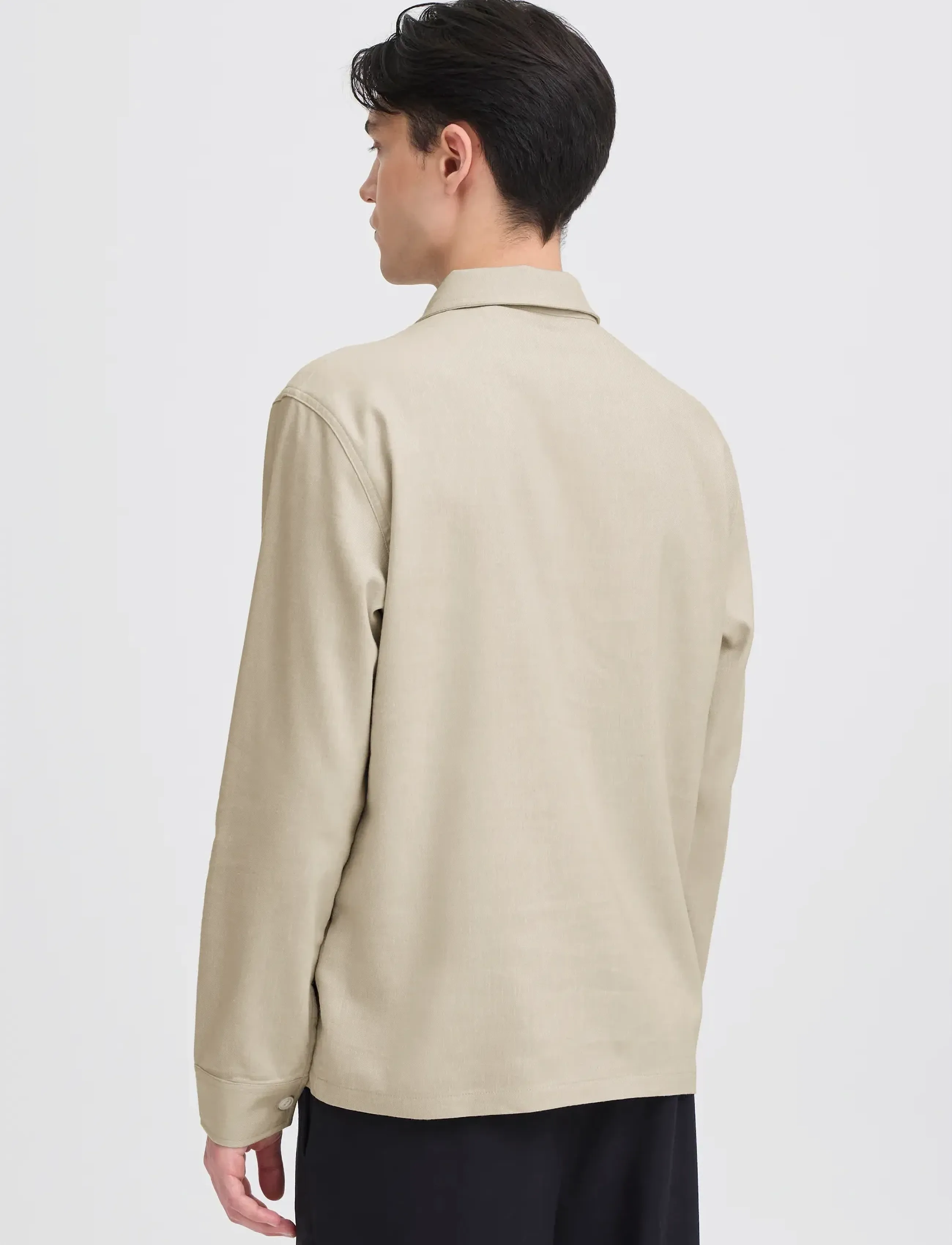 Casual Friday - CFBRO 0262 LINEN MIX OVERSHIRT - kollektionen - island fossil - 4