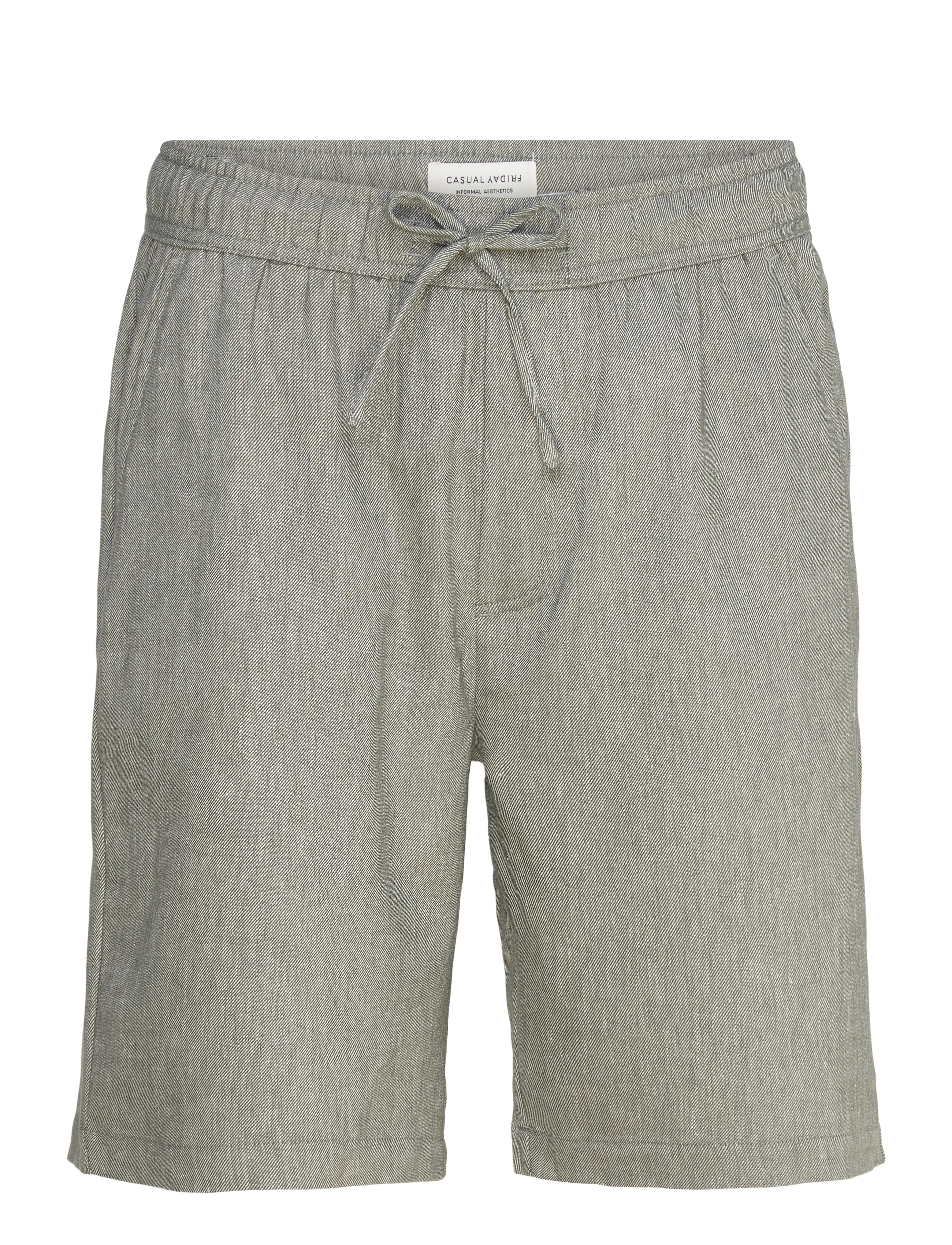 Casual Friday CFTORP 0262 LINEN MIX SHORTS - Linased lühikesed püksid - BEETLE / grey