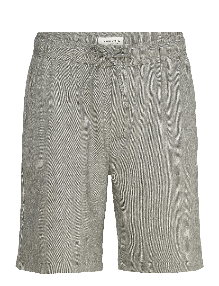 Casual Friday - CFTORP 0262 LINEN MIX SHORTS - hørshorts - beetle - 0