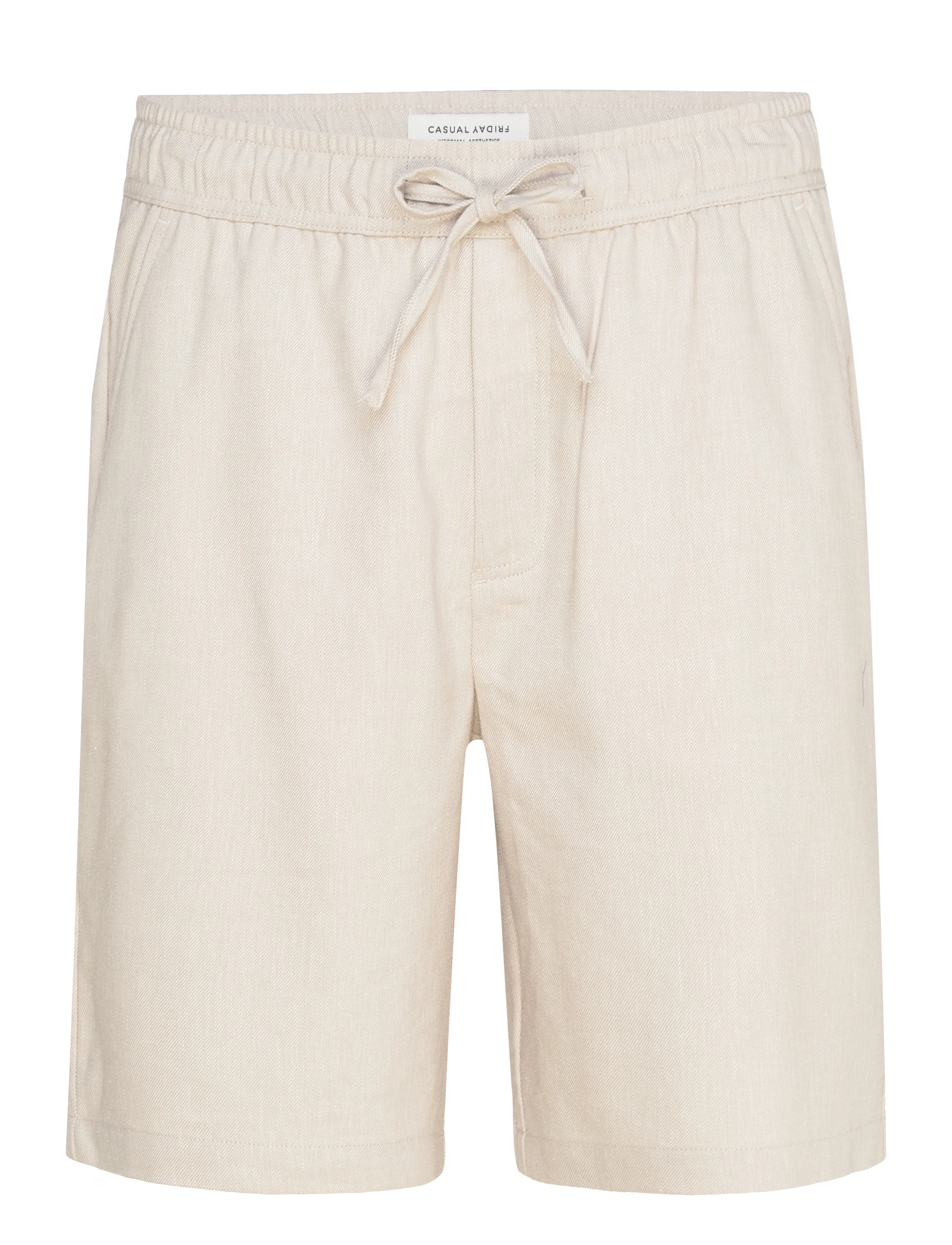 Casual Friday CFTORP 0262 LINEN MIX SHORTS - Linased lühikesed püksid - ISLAND FOSSIL / cream