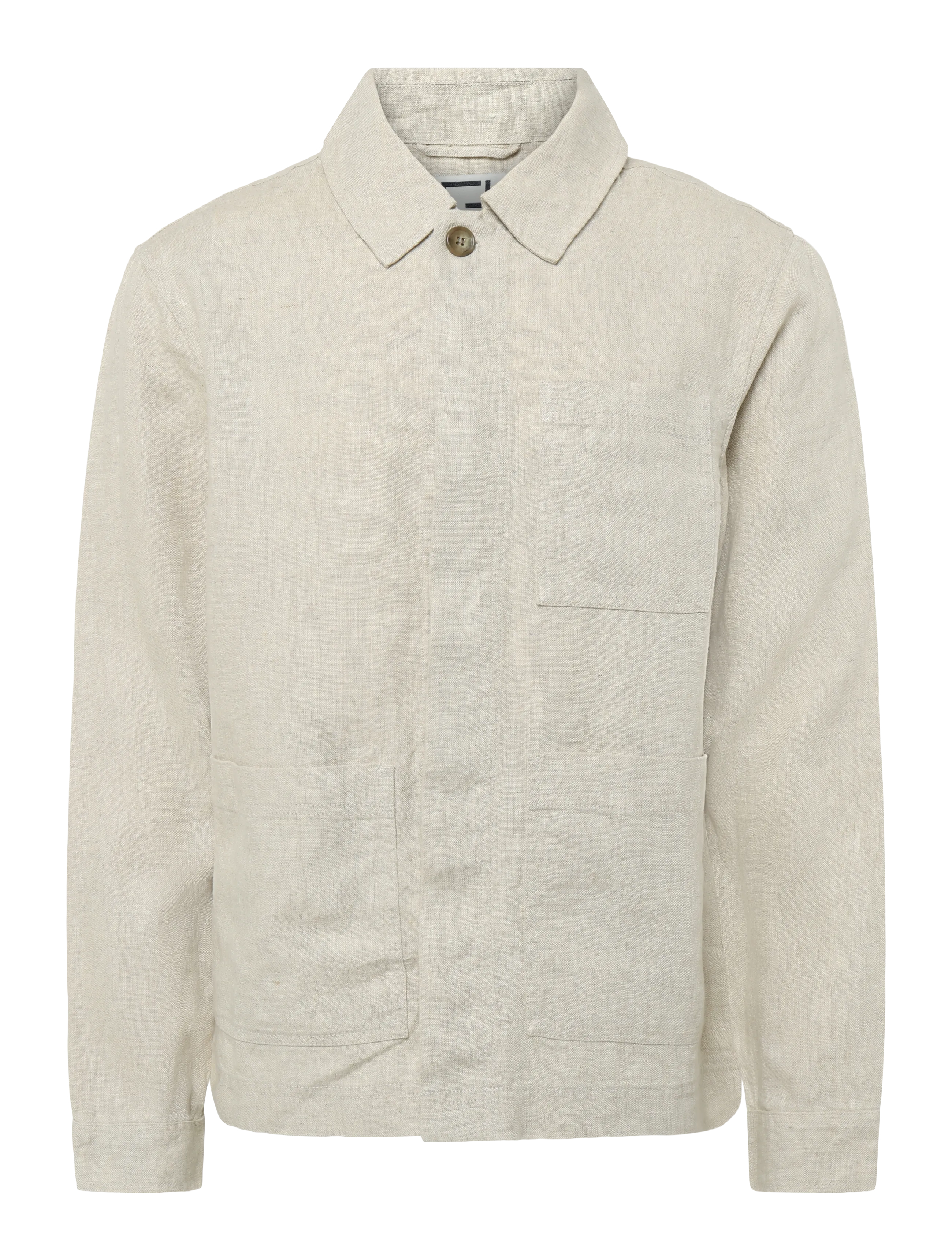 Casual Friday Cfevensen 0272 Linen Jacket, Mænd, Skjortejakke, Beige, Str: XXL