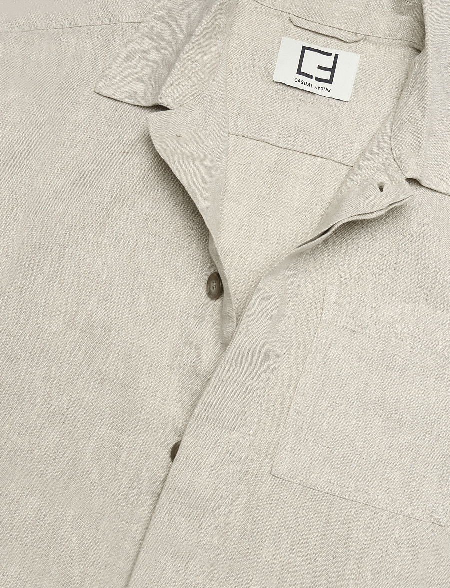 Casual Friday - CFEVENSEN 0272 LINEN JACKET - plaza taupe melange - 2