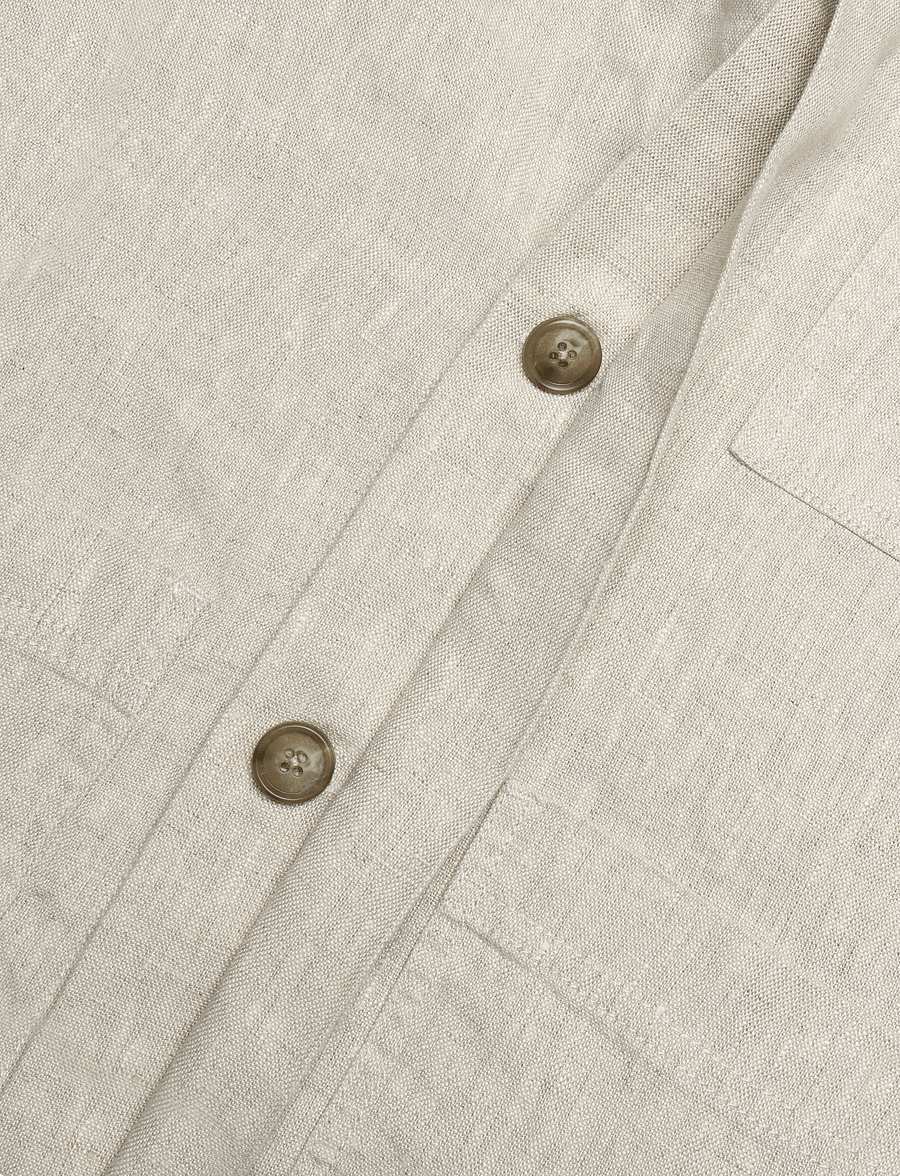 Casual Friday - CFEVENSEN 0272 LINEN JACKET - plaza taupe melange - 3