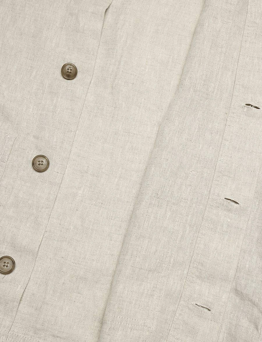 Casual Friday - CFEVENSEN 0272 LINEN JACKET - plaza taupe melange - 4