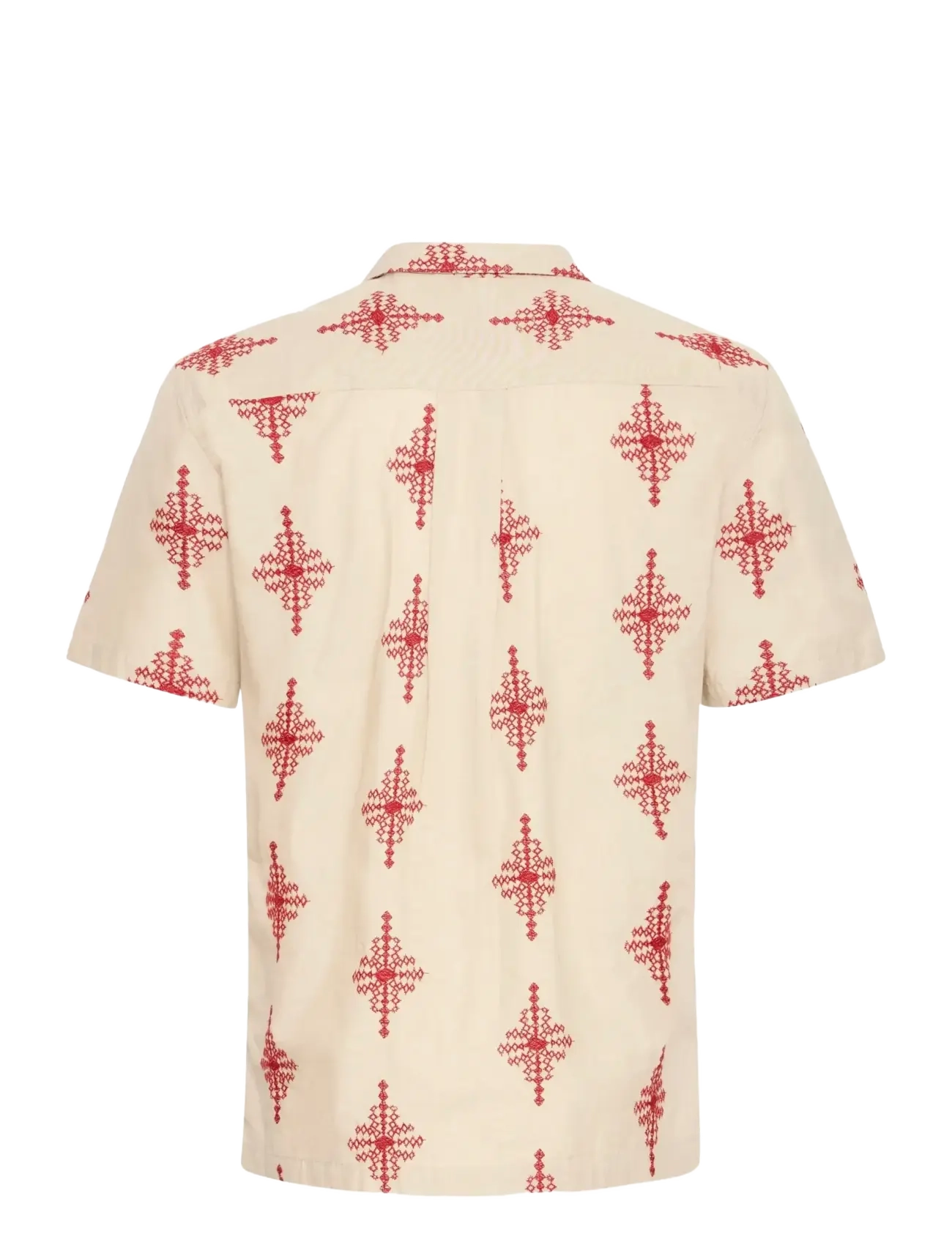 Casual Friday - CFLEOPOLD SS EMBROIDERED SHIRT - kortærmede skjorter - plaza taupe melange - 2