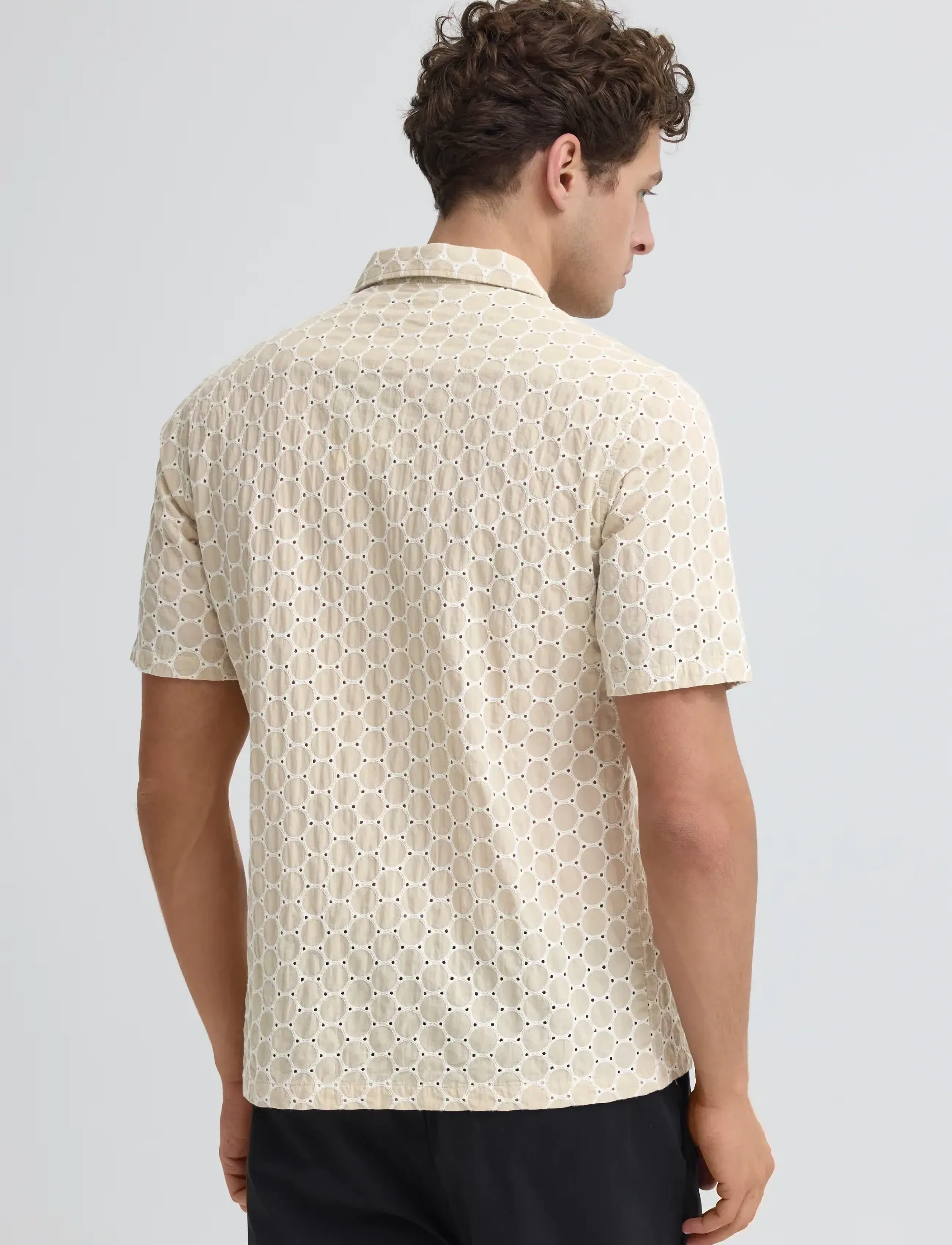 Casual Friday - CFSAMWELL SS AOE SHIRT - kortærmede skjorter - plaza taupe - 4