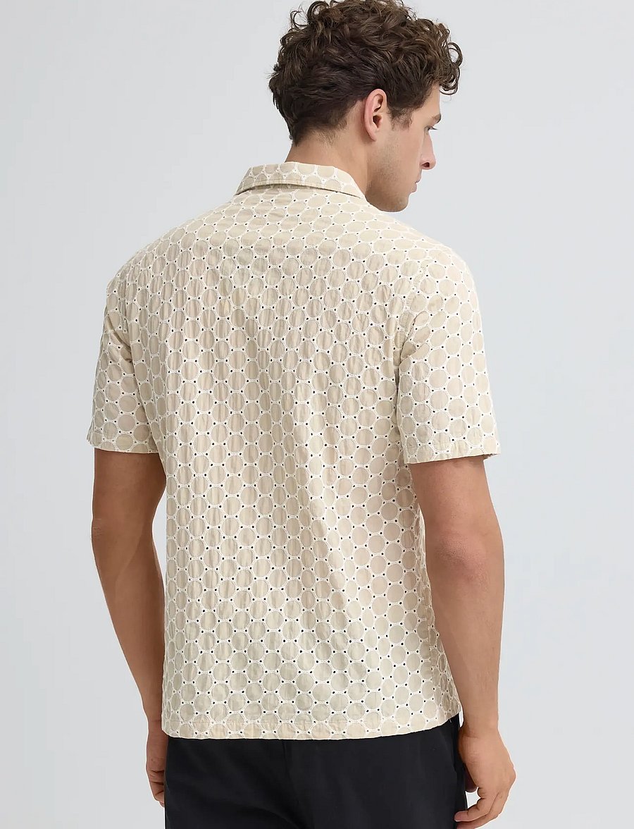 Casual Friday - CFSAMWELL SS AOE SHIRT - kortærmede skjorter - plaza taupe - 4