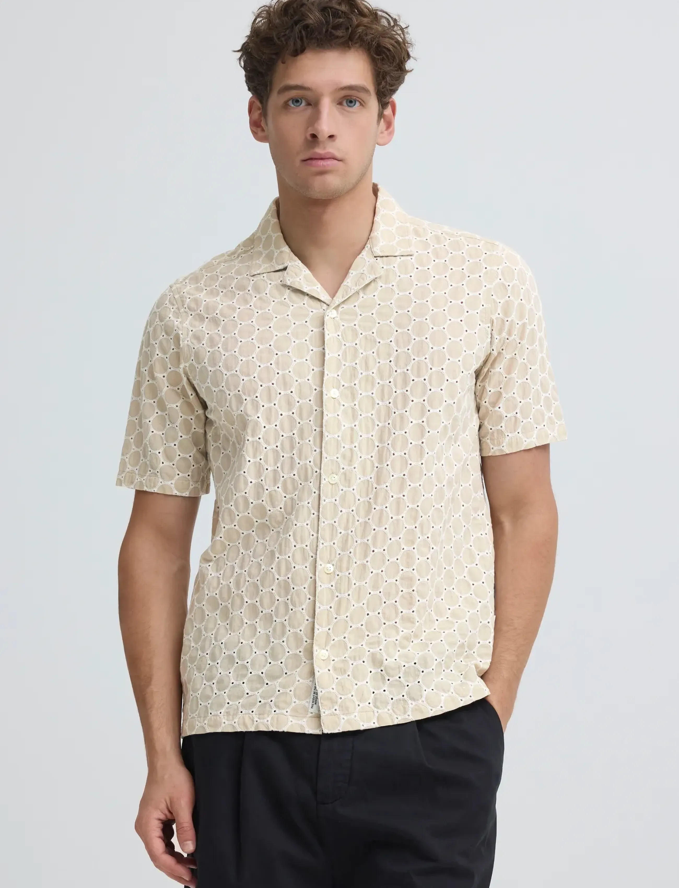 Casual Friday - CFSAMWELL SS AOE SHIRT - kortærmede skjorter - plaza taupe - 5