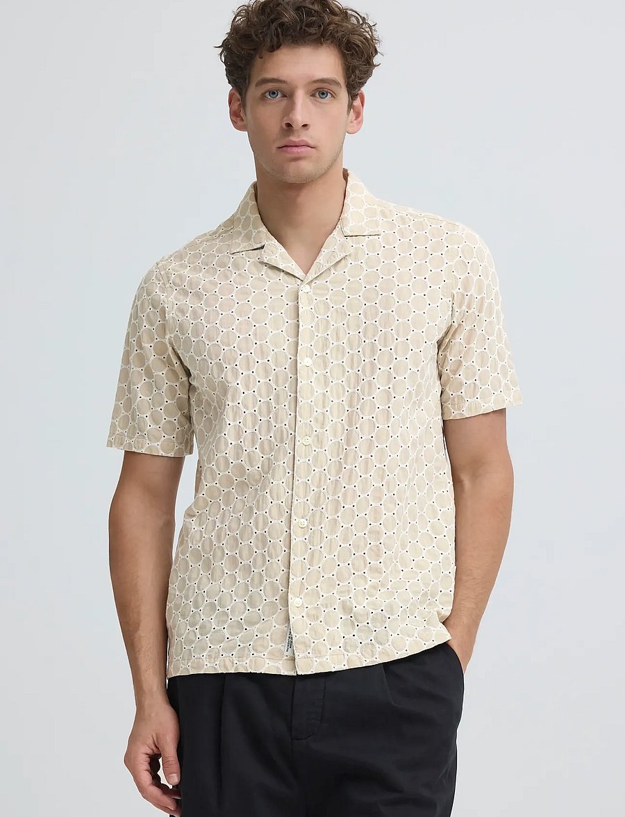 Casual Friday - CFSAMWELL SS AOE SHIRT - kortærmede skjorter - plaza taupe - 5