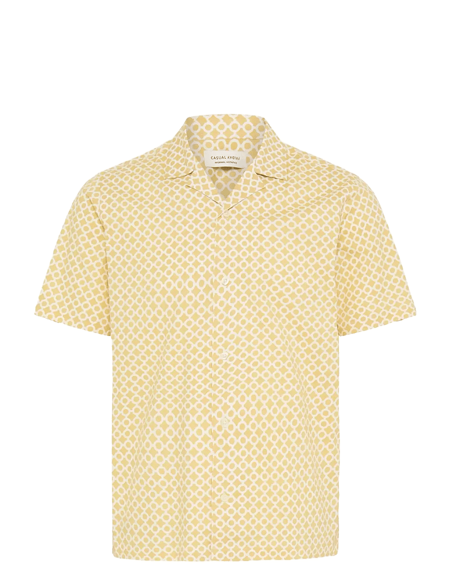 Casual Friday - CFMERITT SS FLORAL AOE SHIRT - gemusterte hemden - dried moss - 0