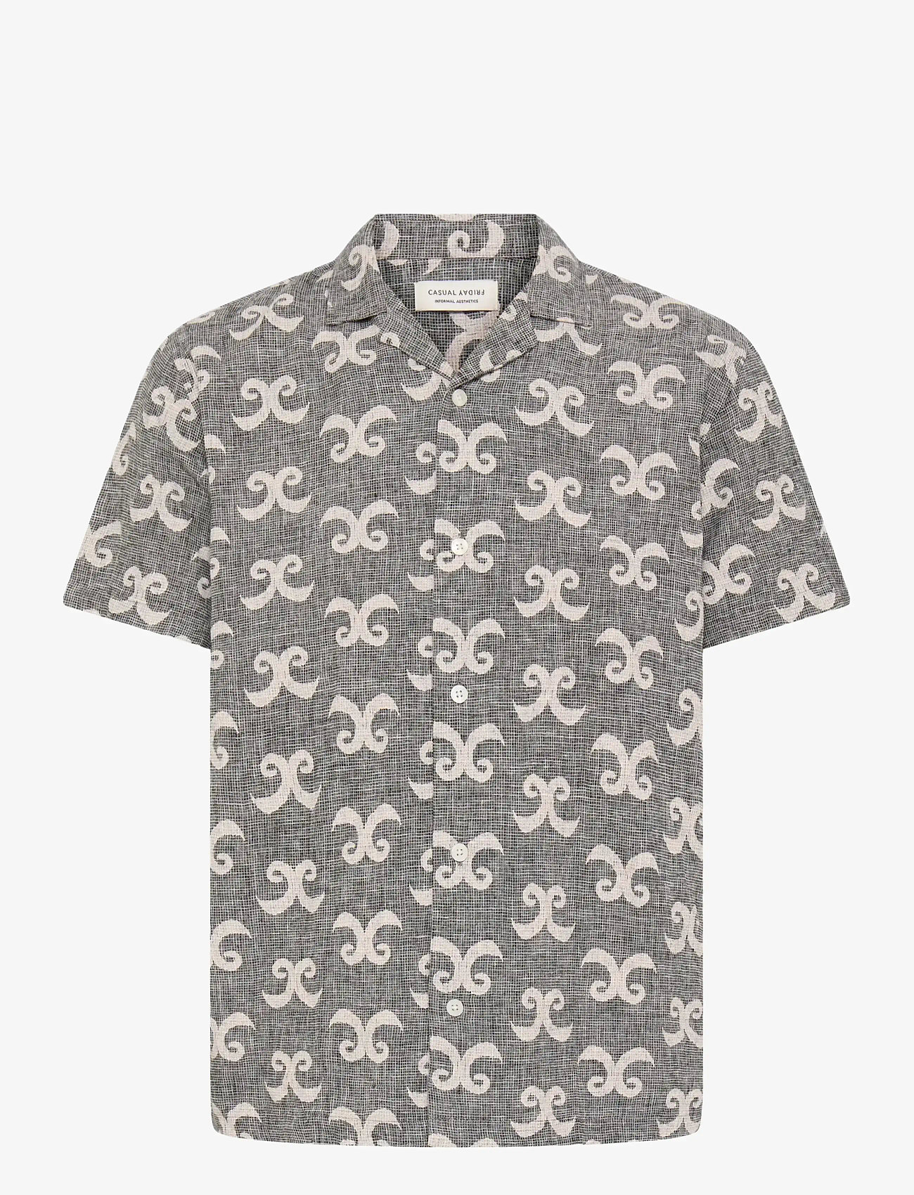Casual Friday - CFTANNER AOP CHECKED SHIRT - mønstrede skjorter - marshmallow - 0