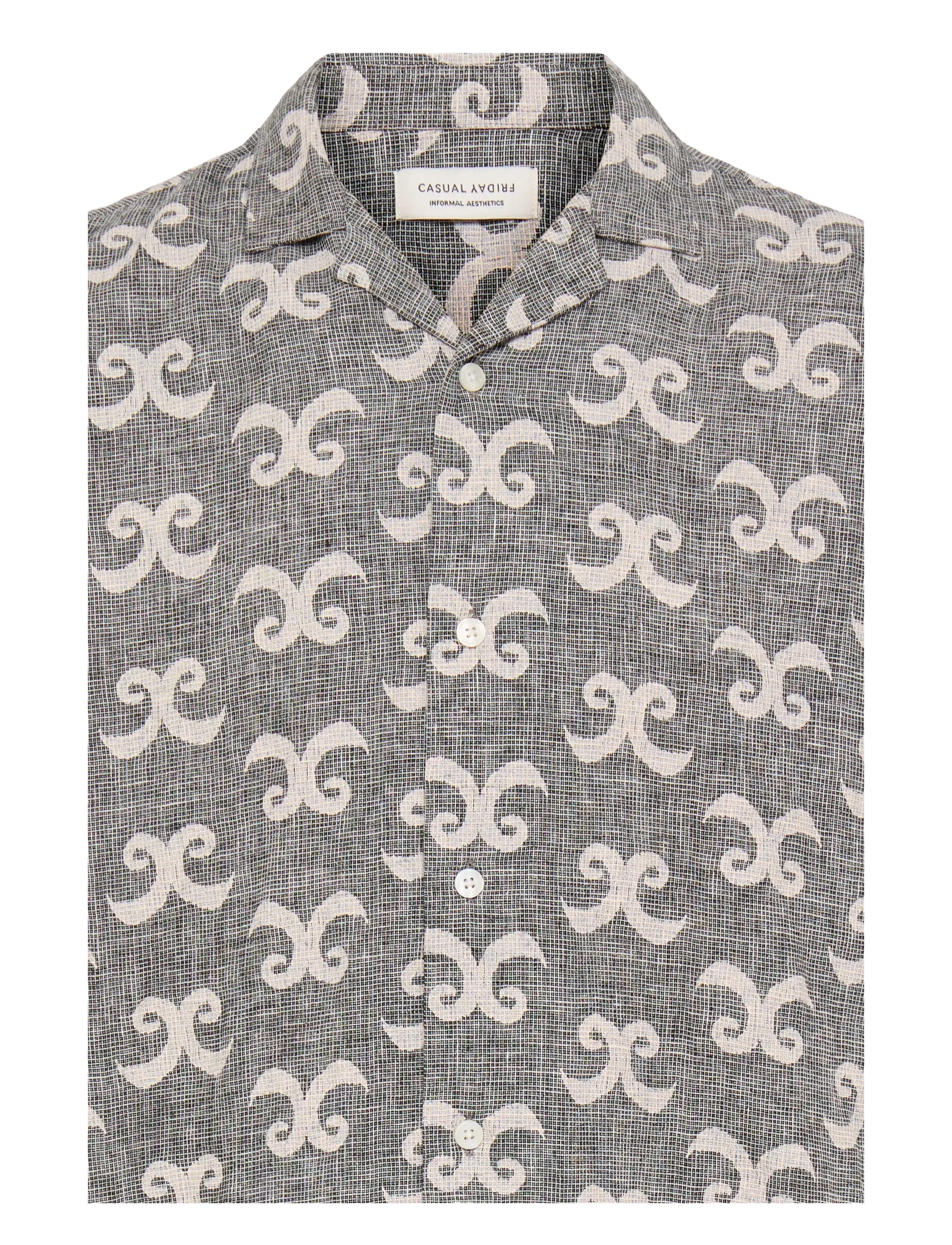 Casual Friday - CFTANNER AOP CHECKED SHIRT - vabaajasärgid - marshmallow - 2