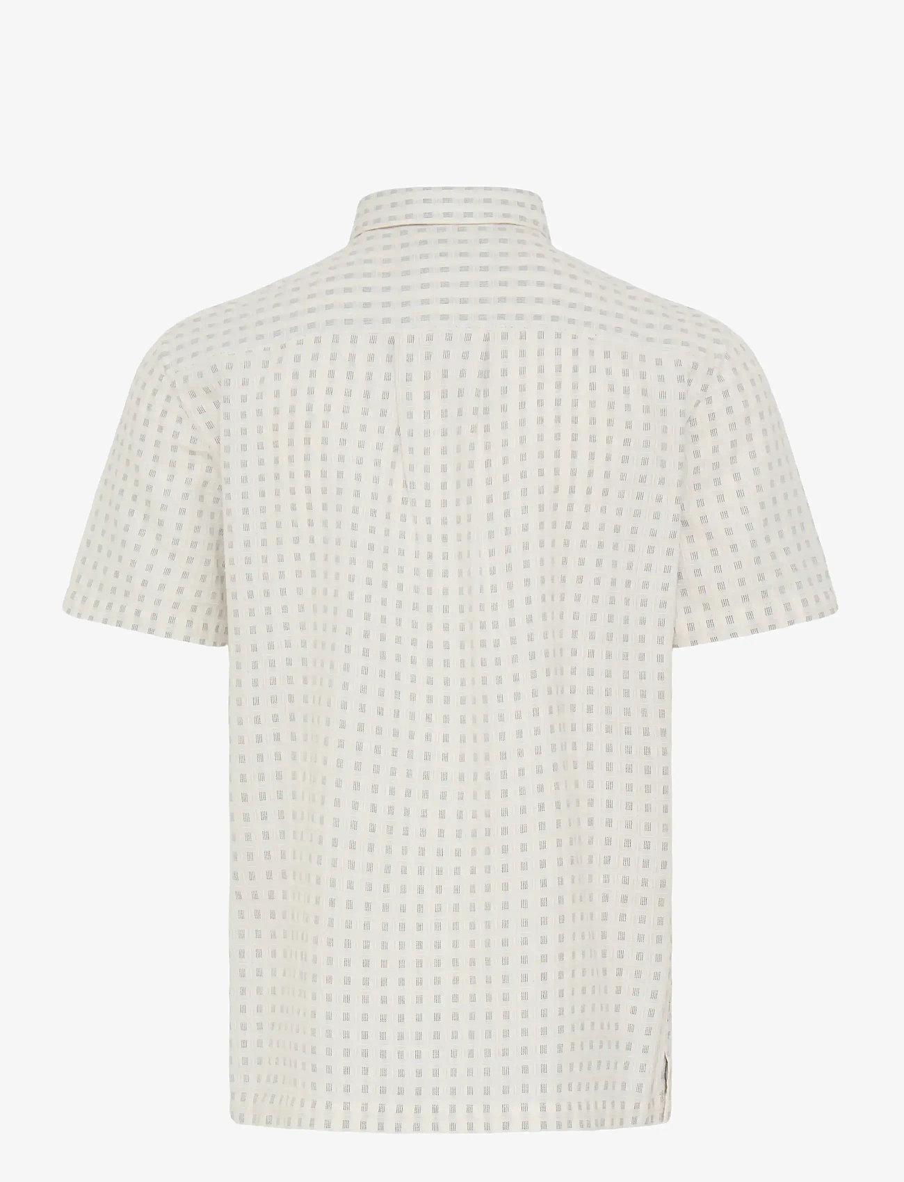 Casual Friday - CFSTAI SS DOBBY CHECKED SHIRT - mønstrede skjorter - marshmallow - 1