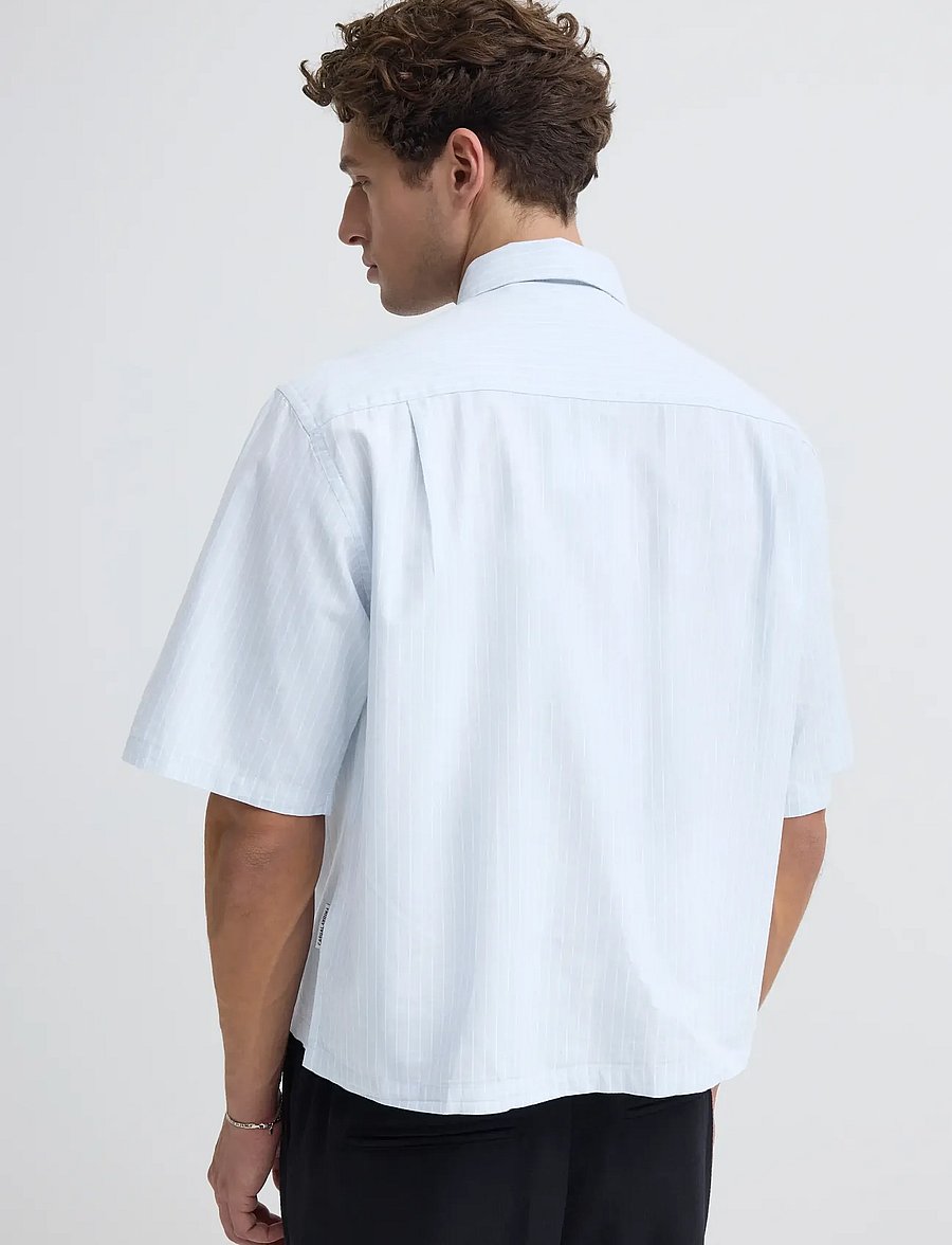 Casual Friday - CFWESLIN STRIPED RELAXED SHIRT - stribede skjorter - cerulean stripe - 4