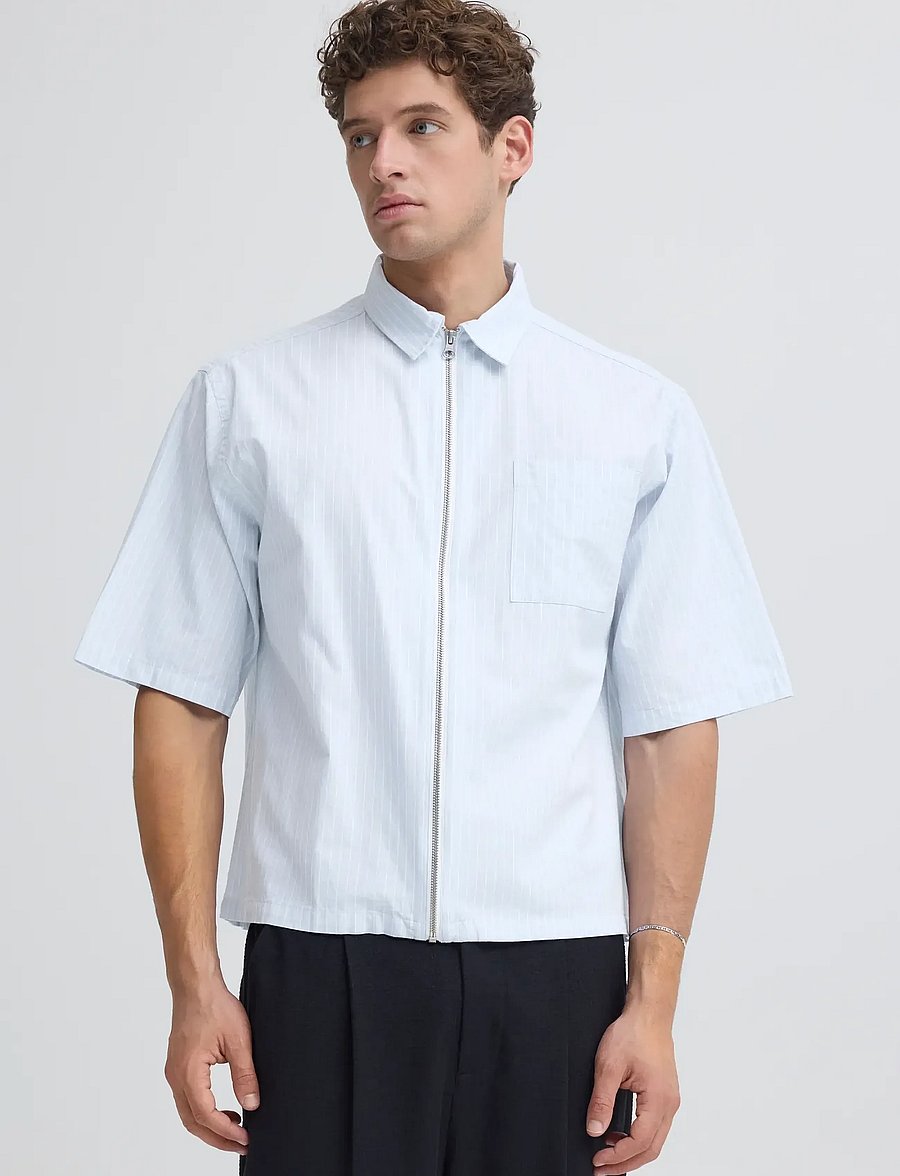 Casual Friday - CFWESLIN STRIPED RELAXED SHIRT - stribede skjorter - cerulean stripe - 0