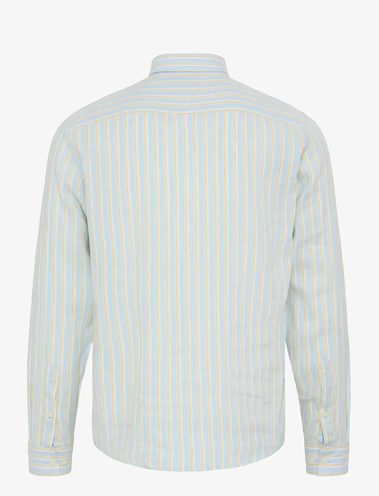 Casual Friday - CFRISSA LS STRIPED LINEN - stribede skjorter - cerulean check - 2