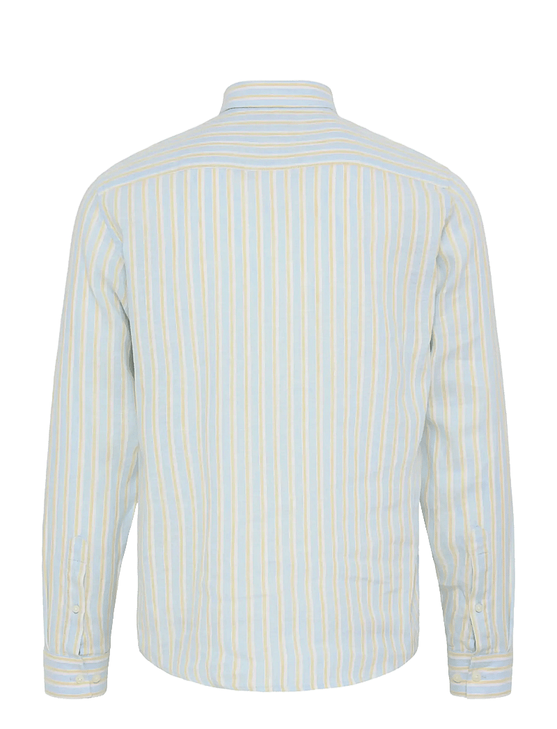 Casual Friday - CFRISSA LS STRIPED LINEN - stribede skjorter - cerulean check - 2